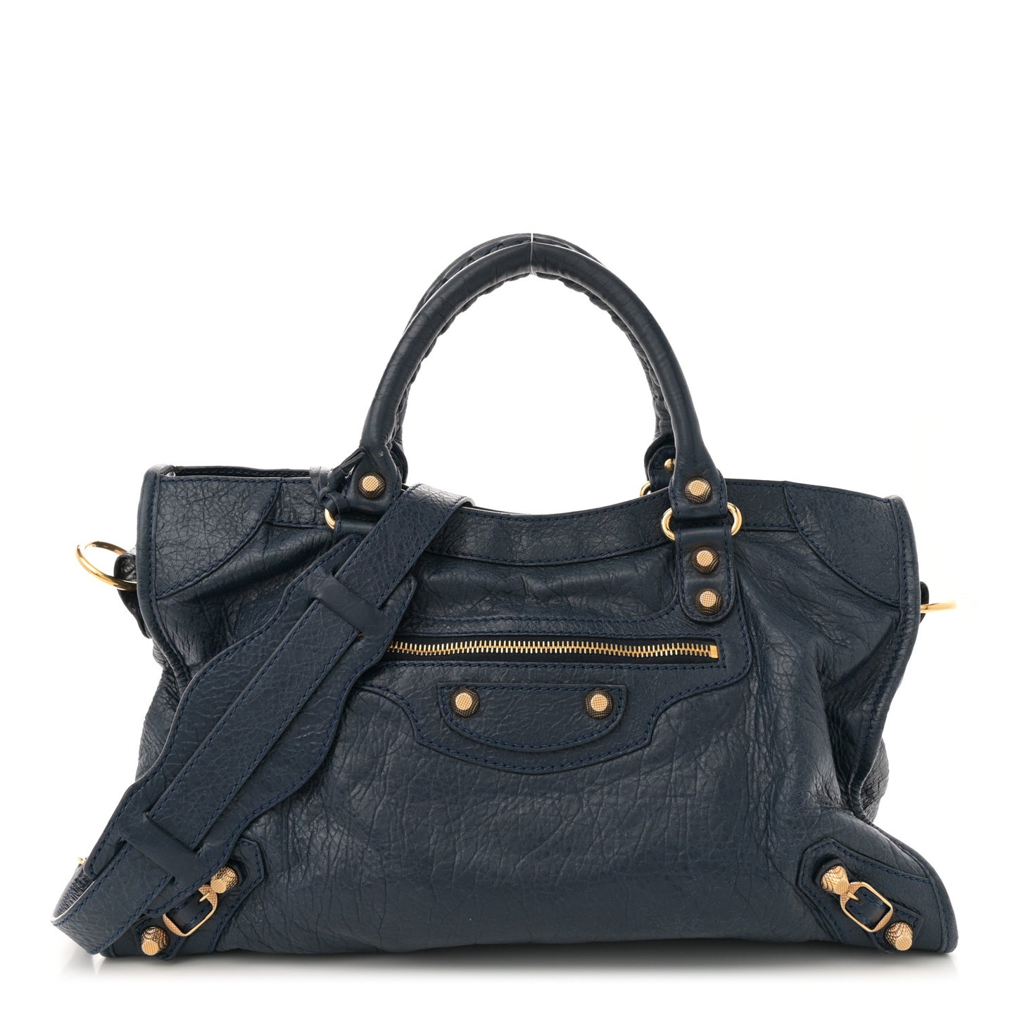 Agneau Giant 12 Gold Hardware City Bleu Obscur