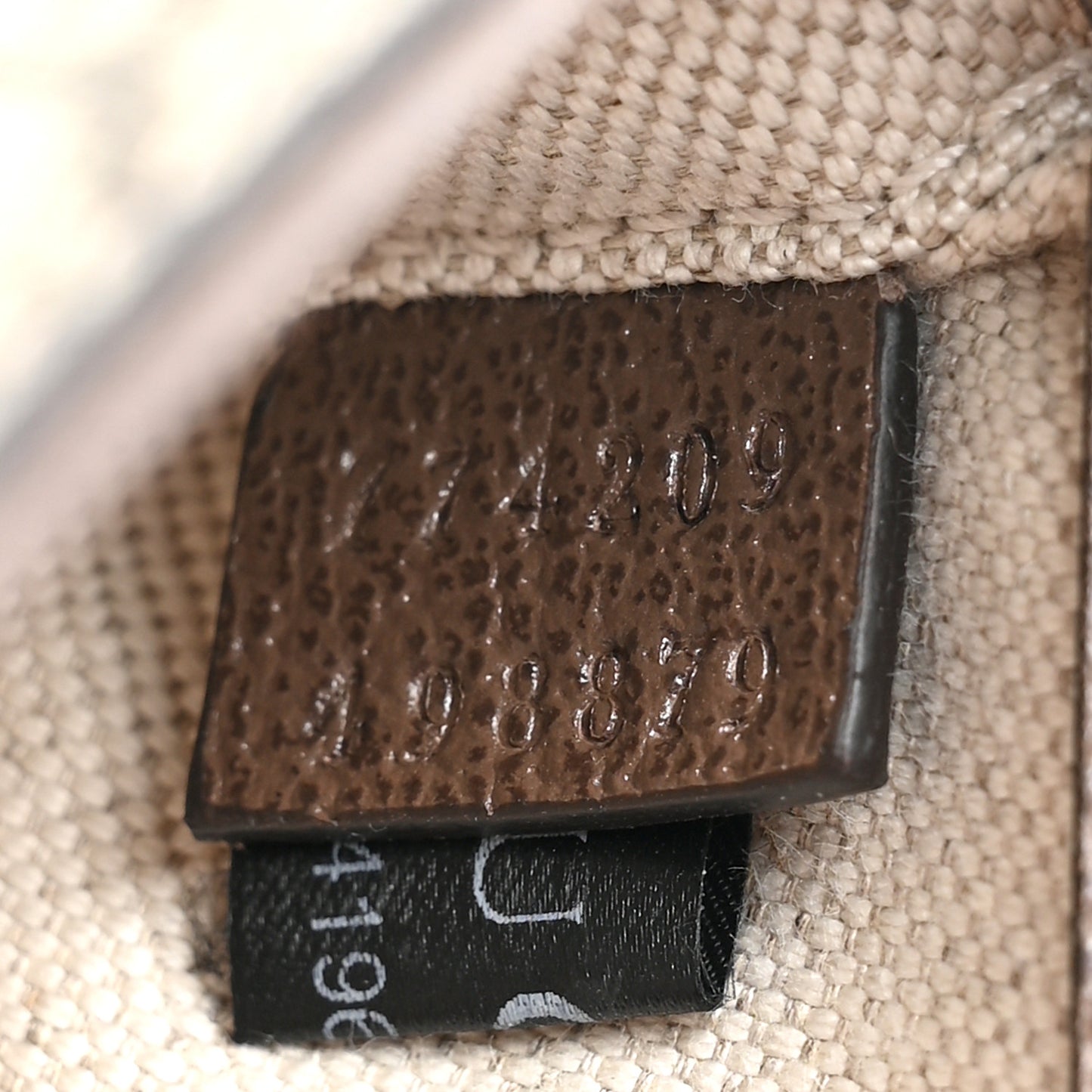 GG Supreme Monogram Mini Horsebit 1955 Asymmetric Shoulder Bag Beige Ebony