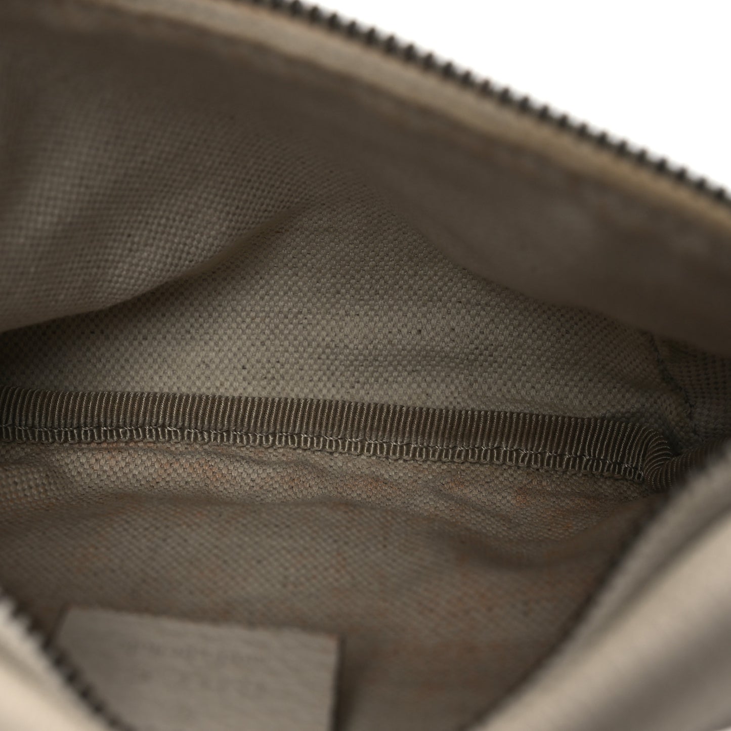 Grained Calfskin Small Logo Belt Bag White