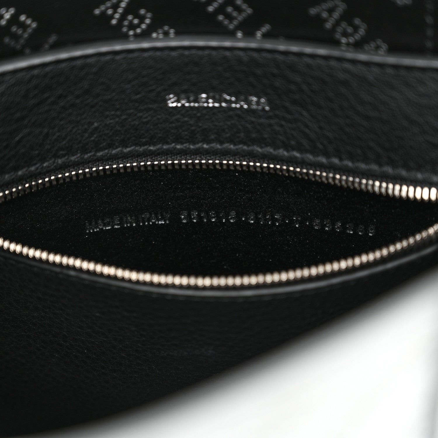 Balenciaga Metallic Calfskin Logo Perforated XXS Everyday Tote New Silver 7 of 14