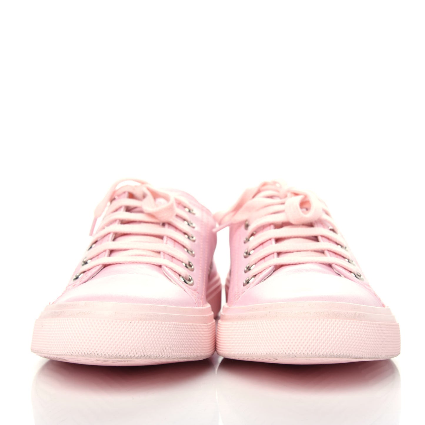 Calfskin Distressed Bedford Low Top Sneakers 38.5 Fanne Rose