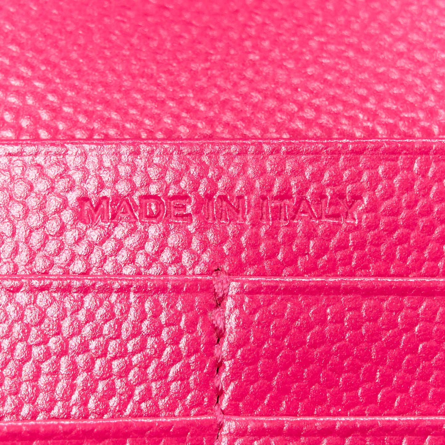 Grain De Poudre Matelasse Chevron Monogram Chain Wallet Bubblegum