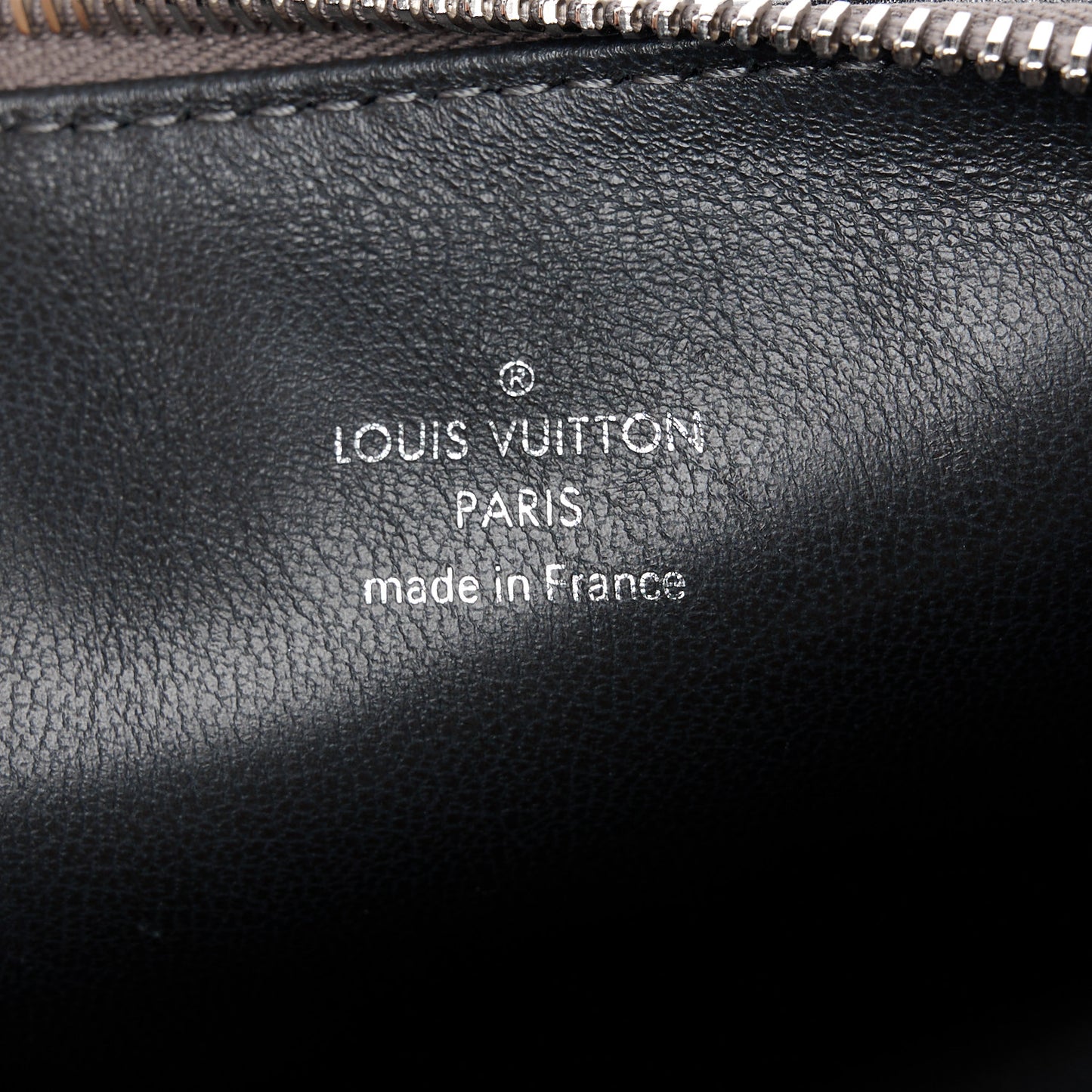 Lambskin Embossed Monogram Coussin PM Anthracite