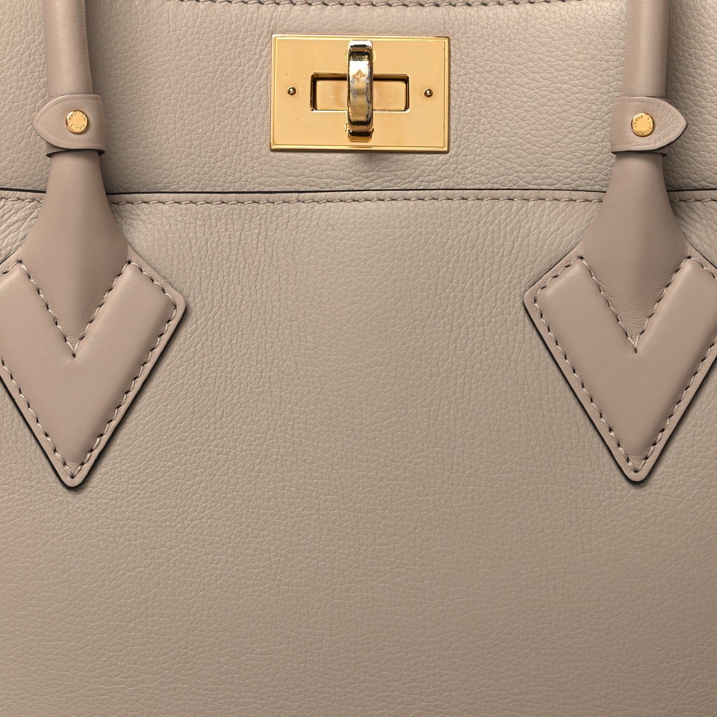 Calfskin Monogram On My Side MM Greige