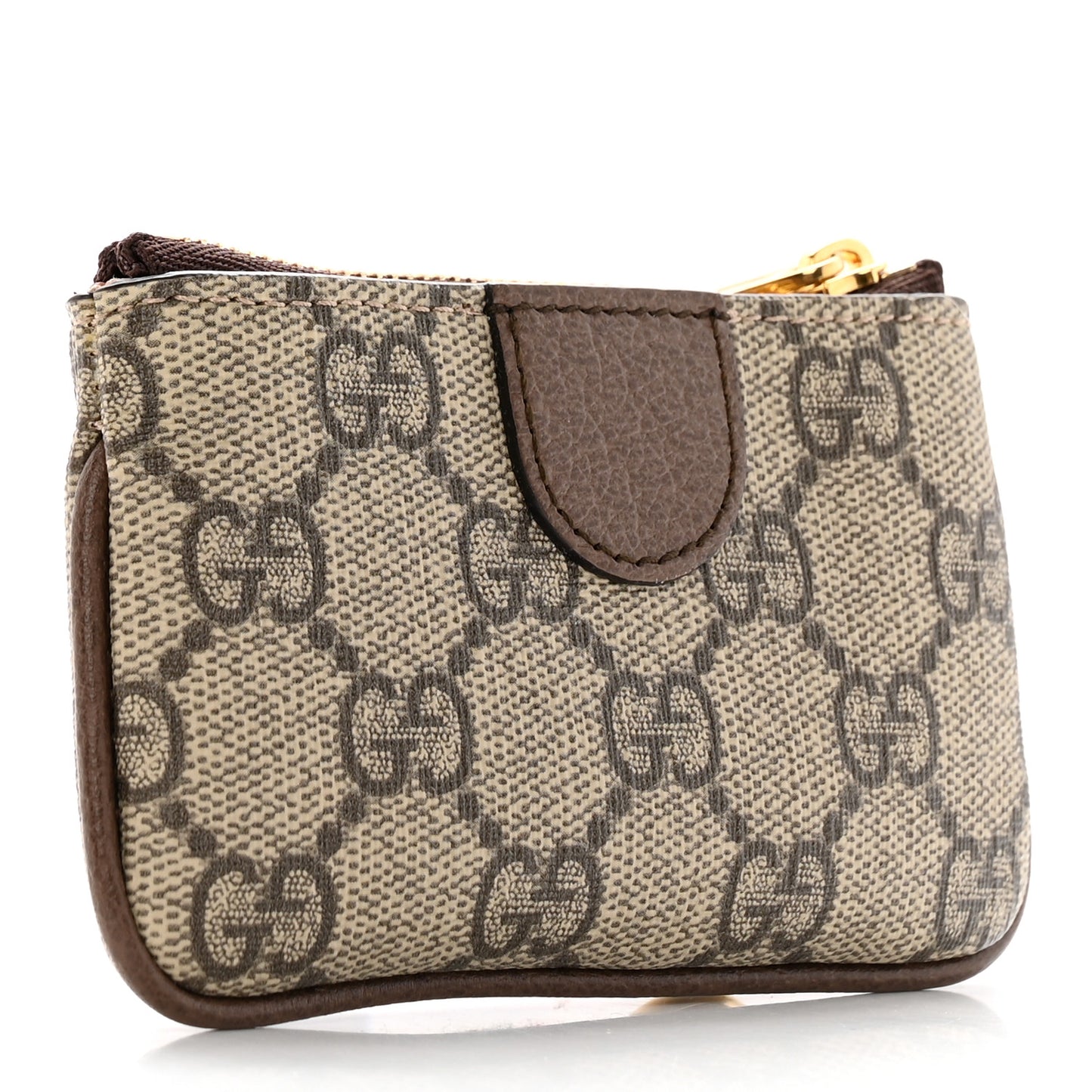 GG Supreme Monogram Web Ophidia Key Case Beige New Acero