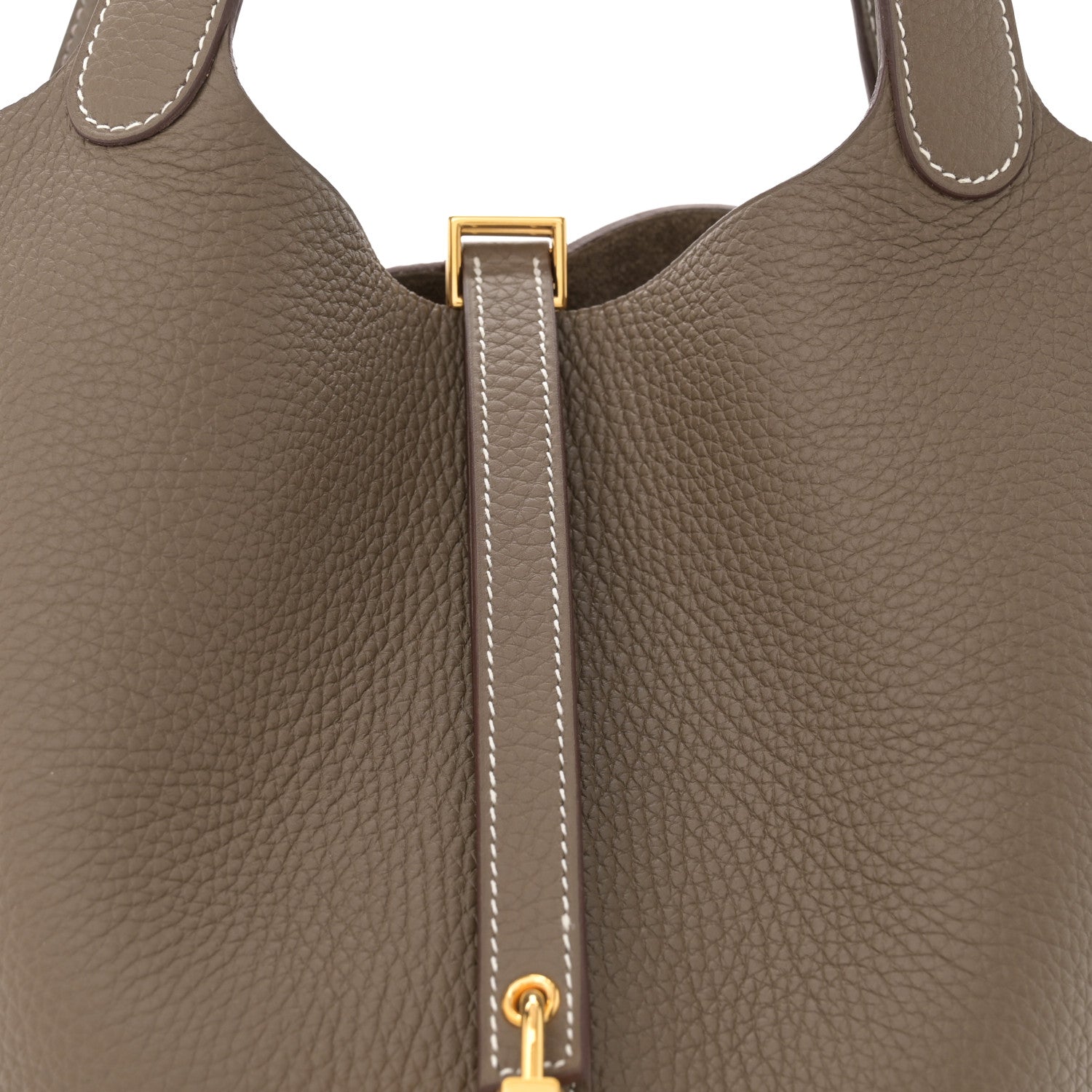 Hermes Taurillon Clemence Picotin Lock 22 MM Etoupe 8 of 10