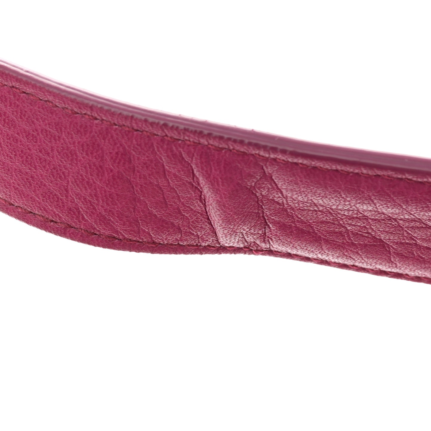 Grained Calfskin Linda Top Handle Satchel Sangria