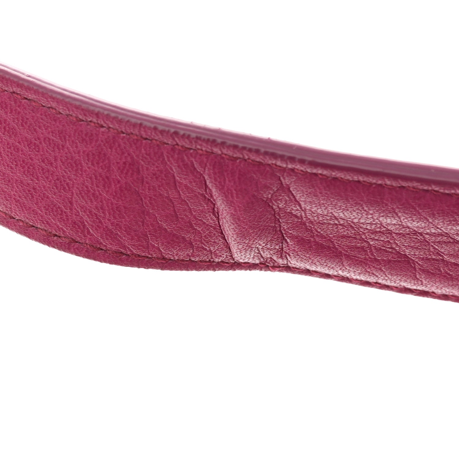 Salvatore Ferragamo Grained Calfskin Linda Top Handle Satchel Sangria 17 of 19