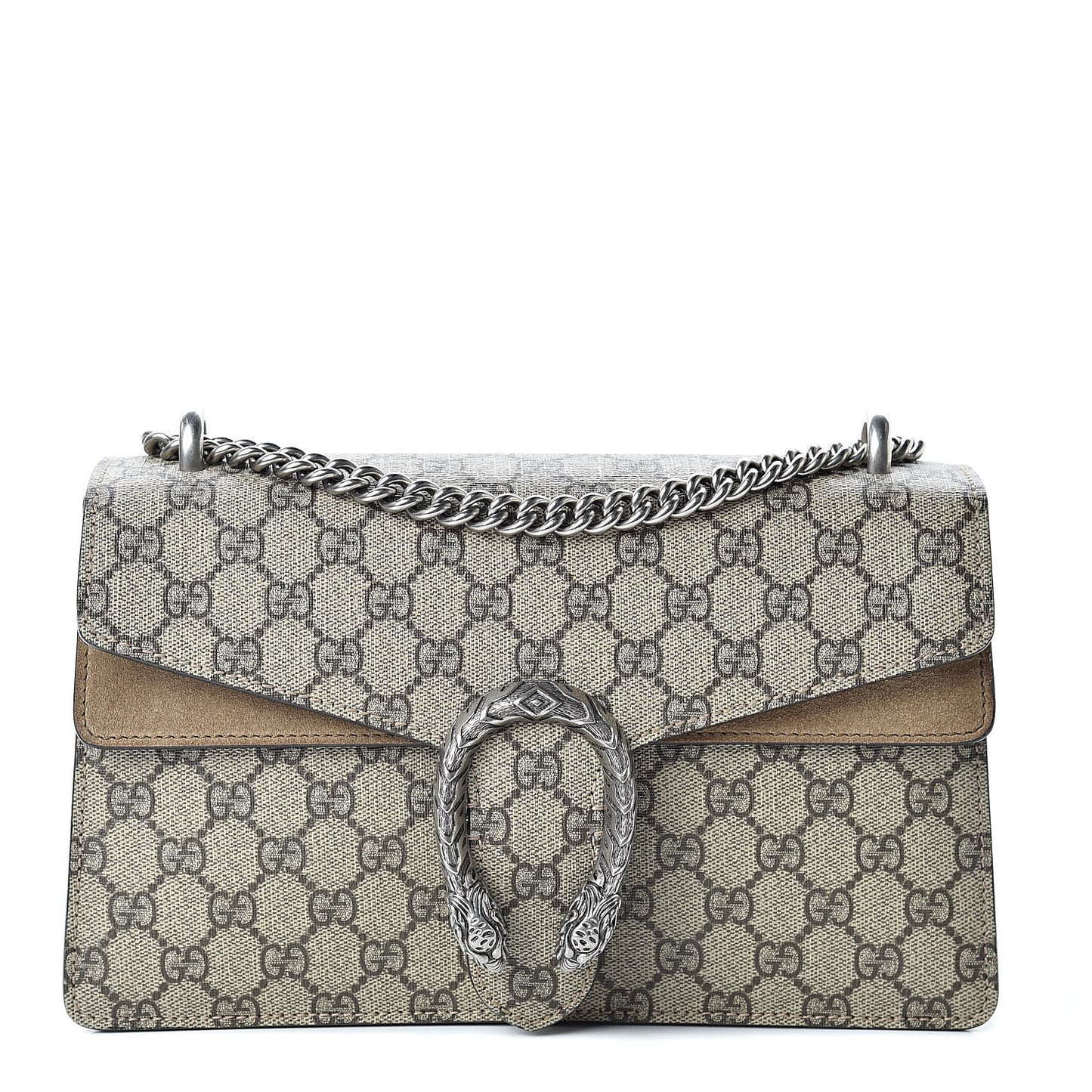 GG Supreme Monogram Small Dionysus Shoulder Bag Taupe
