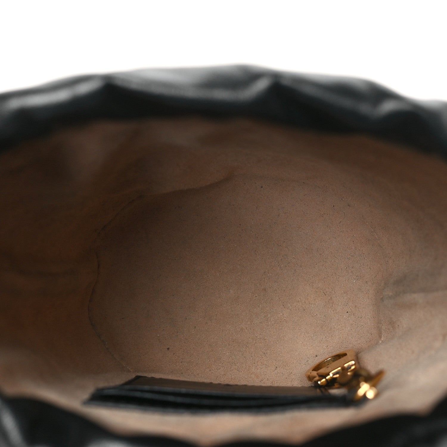 Gucci Calfskin Matelasse Mini GG Marmont 2.0 Bucket Bag Black 5 of 11