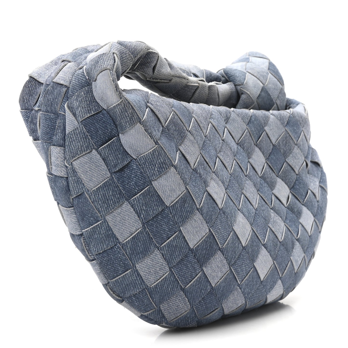 Nappa Denim Effect Intrecciato Mini Jodie Denim