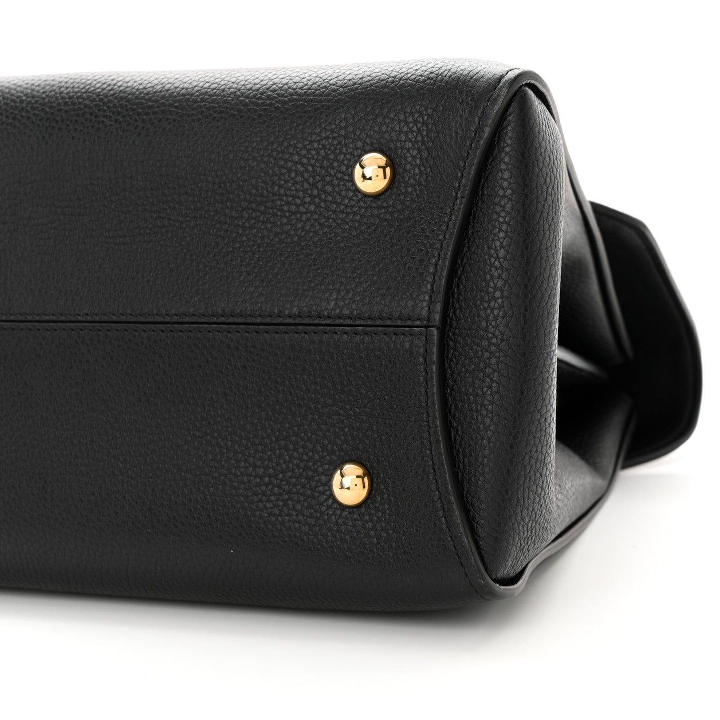 Calfskin Medium Margot Top Handle Satchel Black