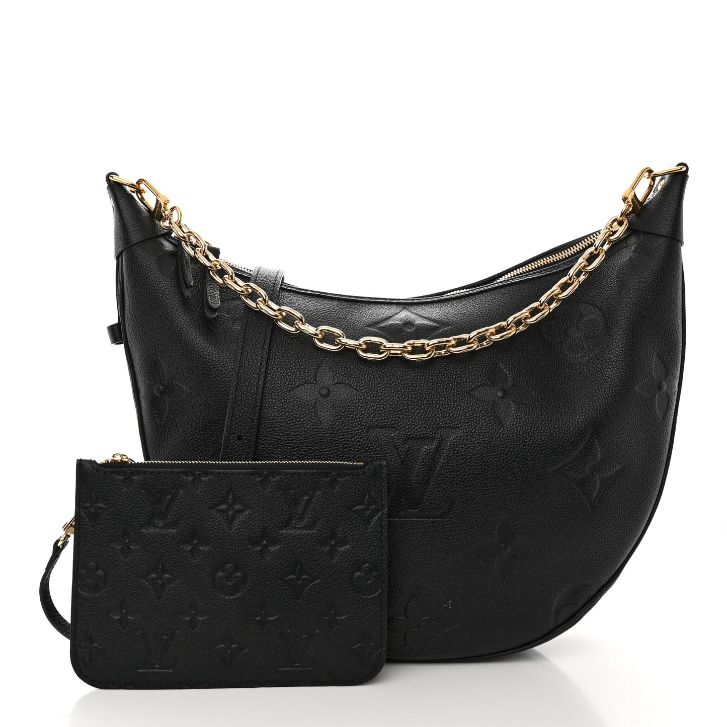 Empreinte Monogram Giant Loop Hobo Black