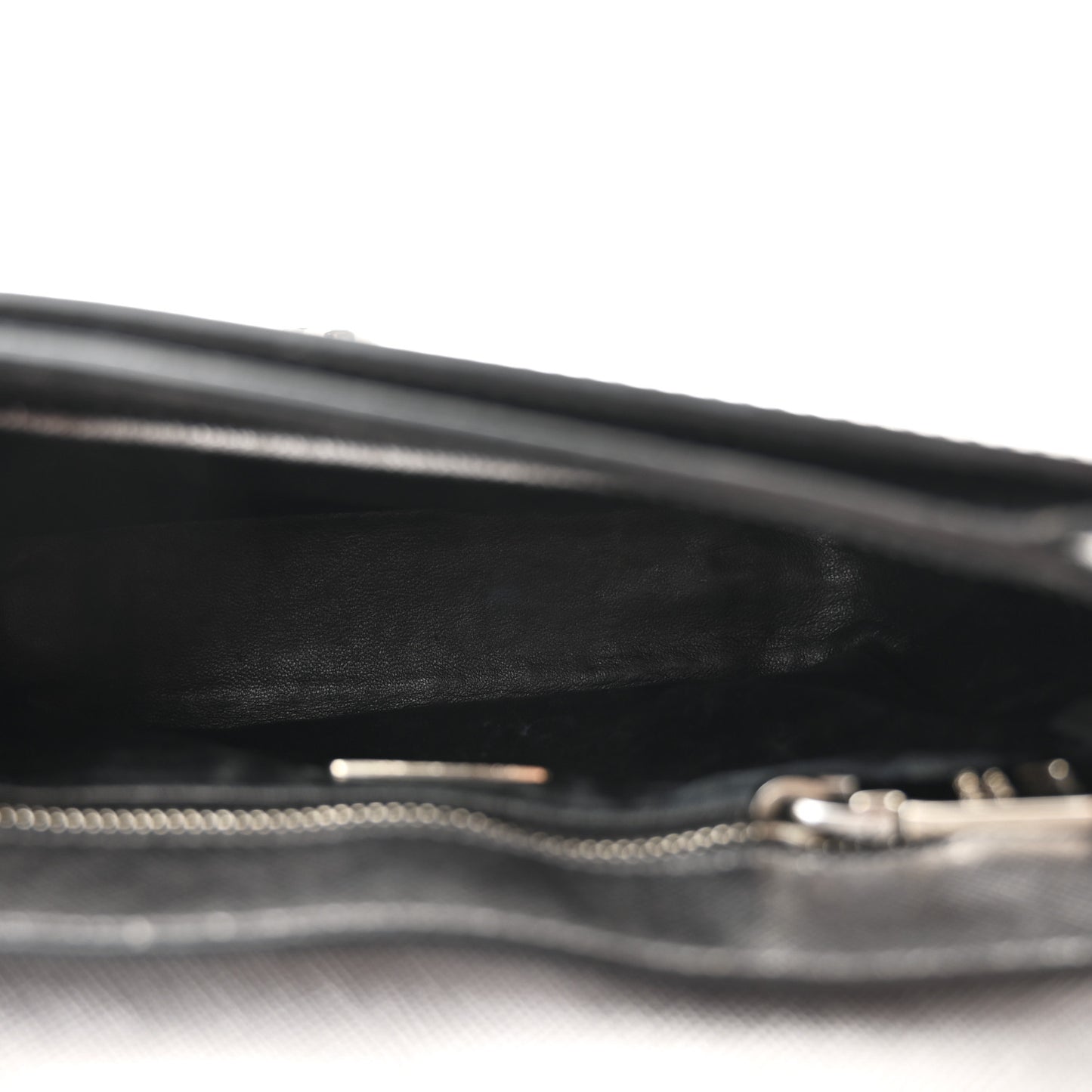 Metallic Saffiano Lux Sound Crossbody Bag Cromo