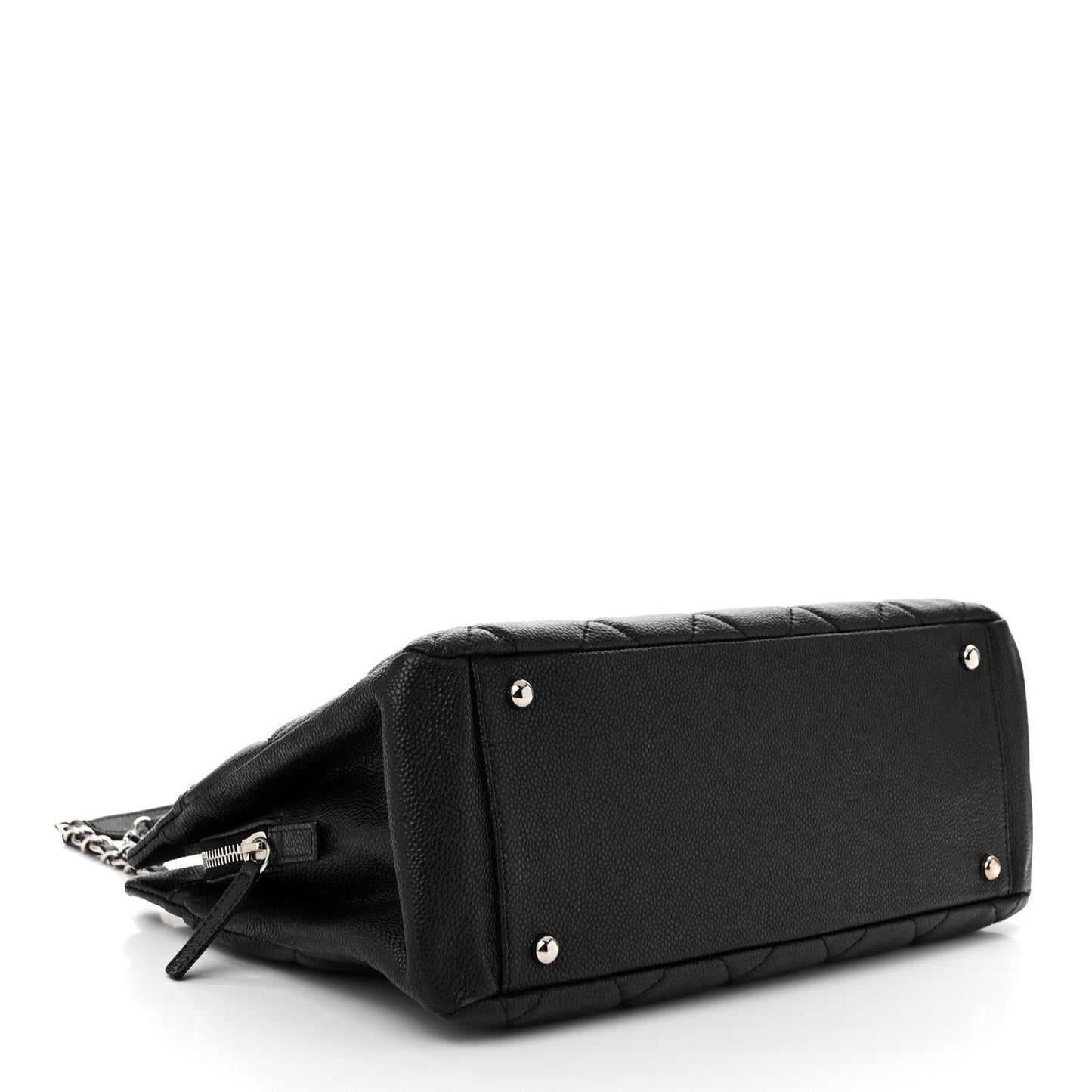 Caviar Quilted Timeless CC Soft Tote Black
