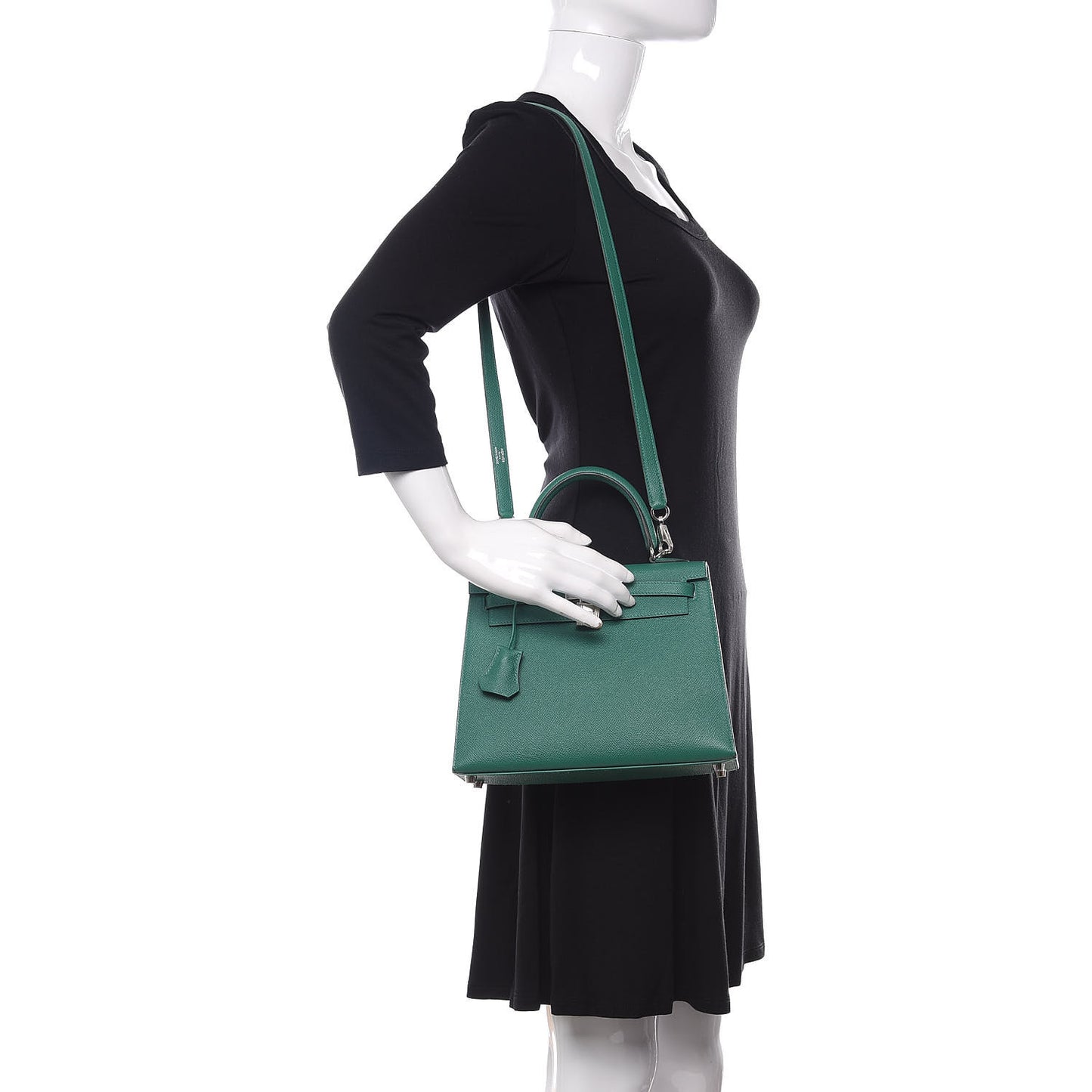 Epsom Kelly Sellier 25 Vert Vertigo