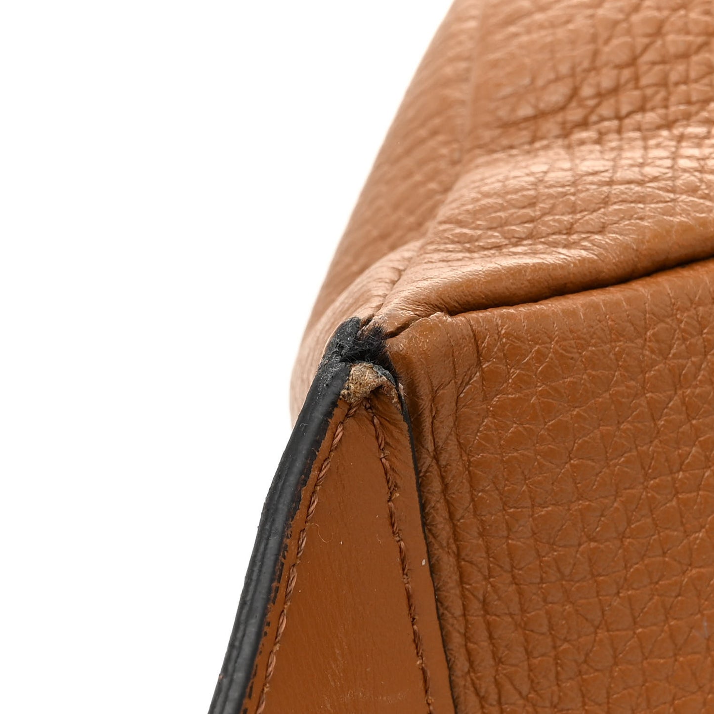 Grained Calfskin Greca Belt Bag Brown