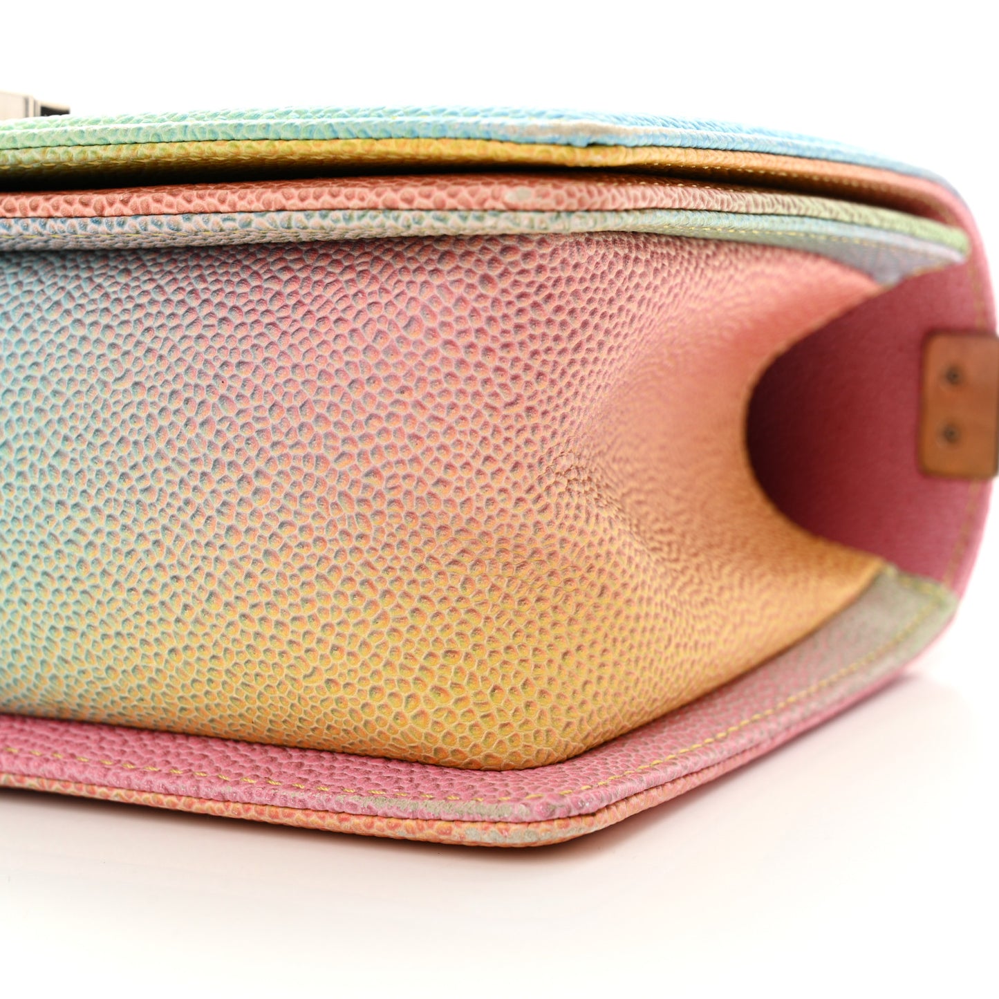 Caviar Quilted Medium Cuba Rainbow Boy Flap Multicolor