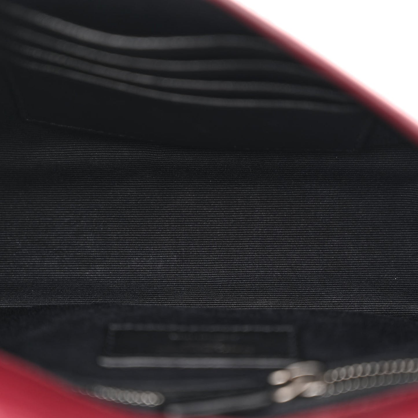 Crinkled Calfskin Matelasse Monogram Niki Chain Wallet Dark Legion Red