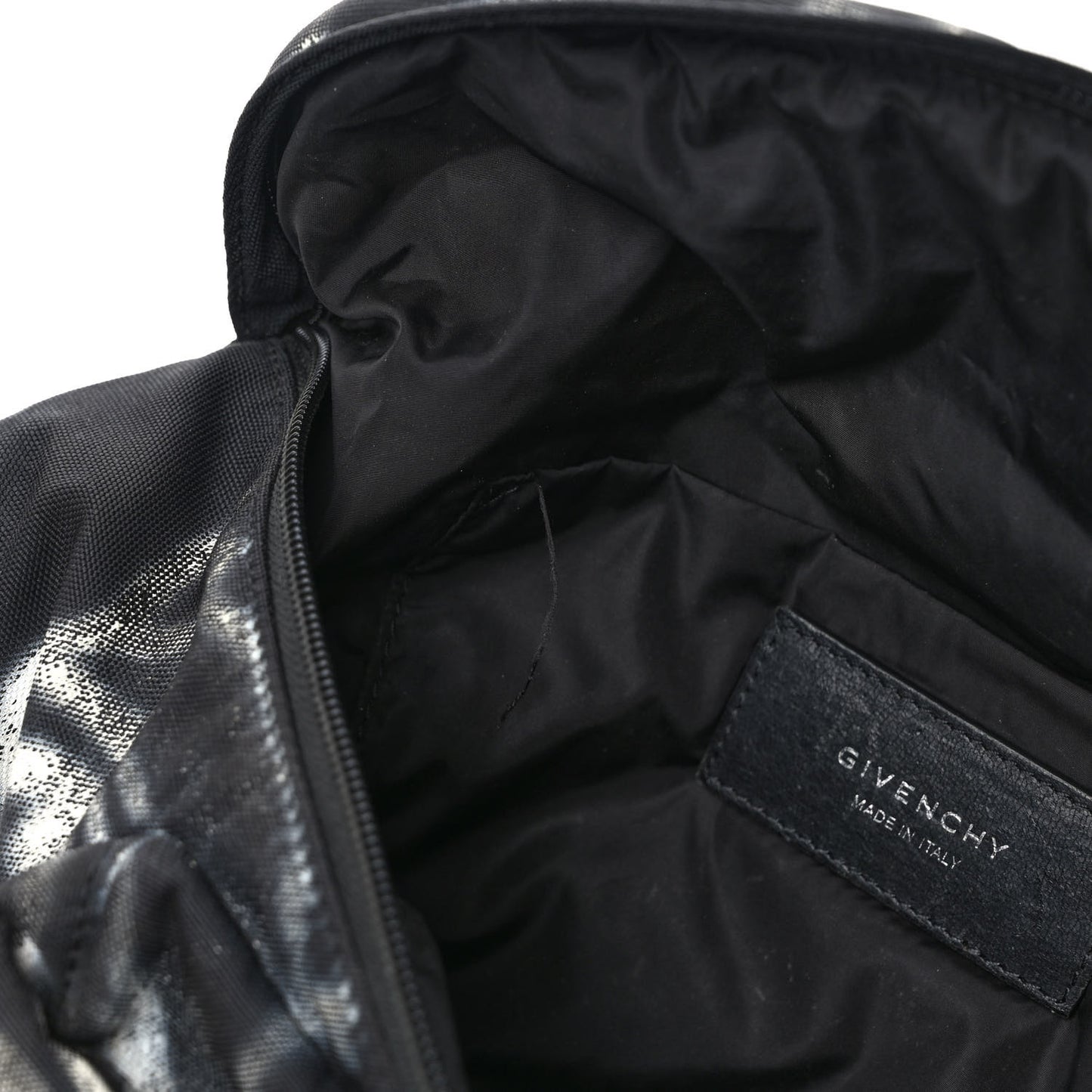 X CHITO Nylon Graffiti Effect Essential U 4G Belt Bag Black