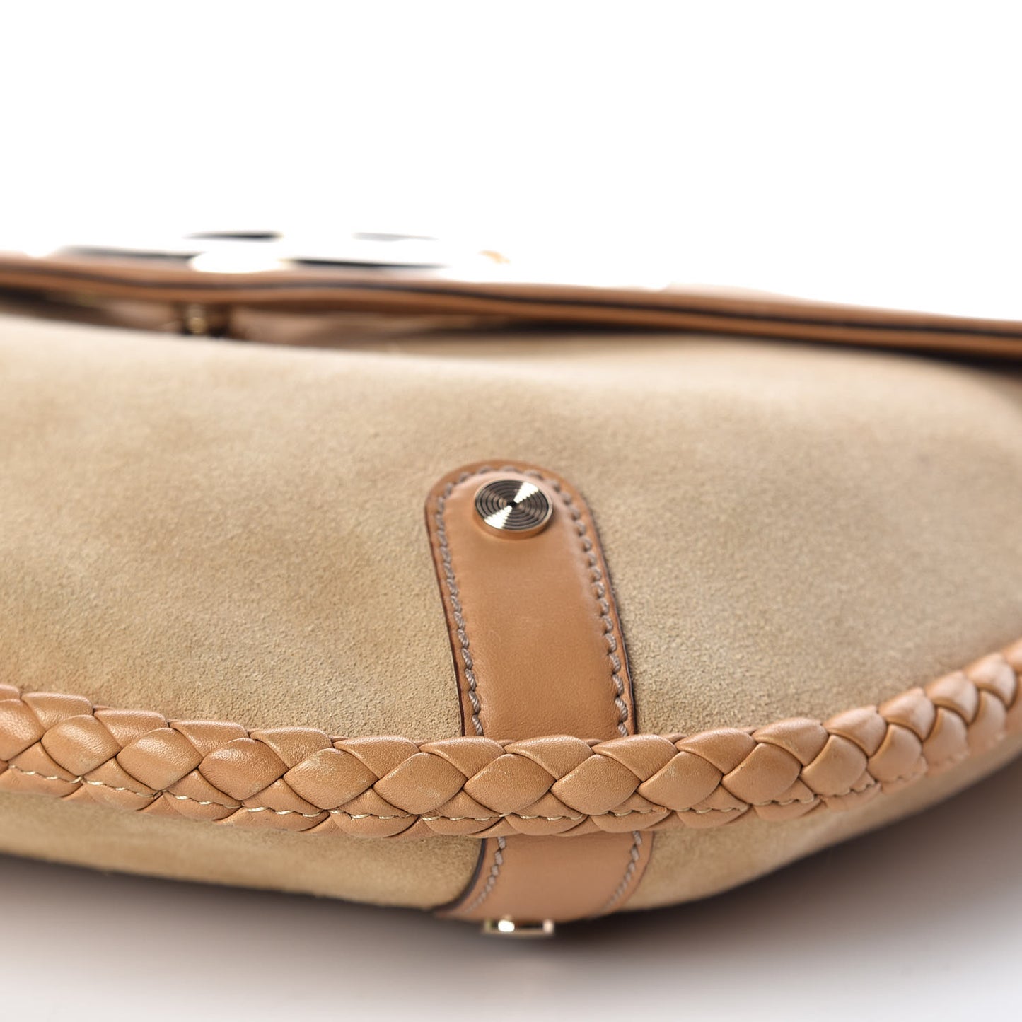 Suede Medium Britt Tassel Shoulder Bag Tan