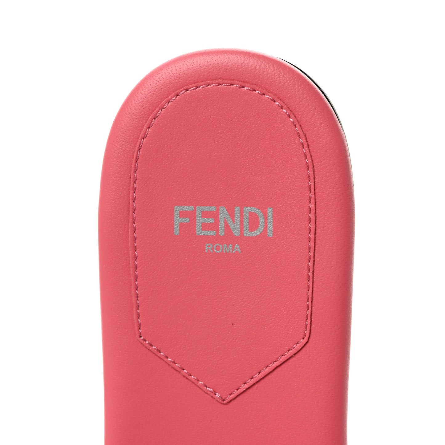Vitello Cuoio Baguette Flat Slide Sandals 36 Pink Dalia
