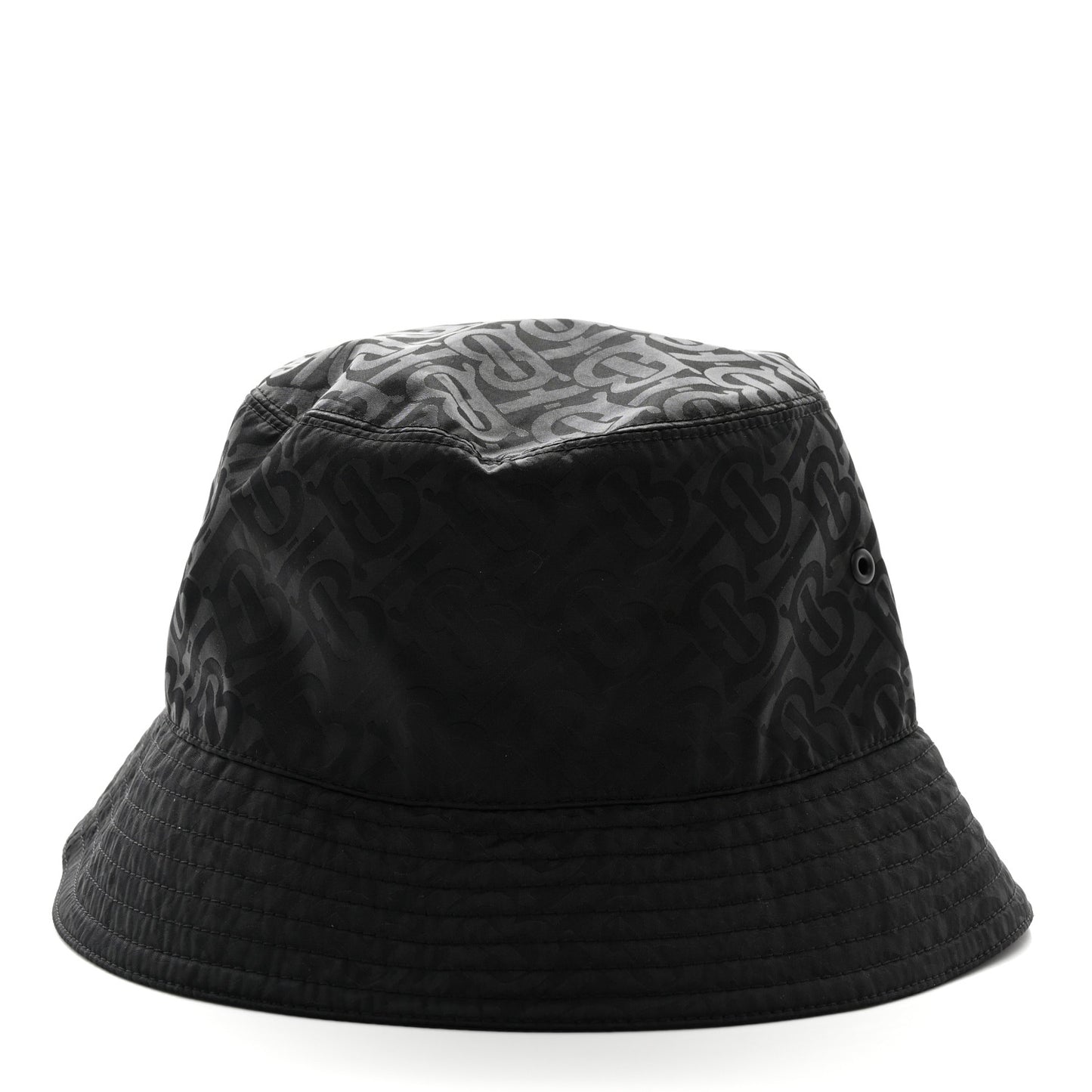 Nylon Jacquard TB Monogram Bucket Hat XL Black