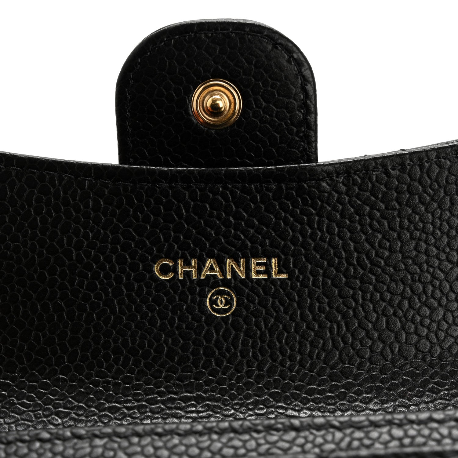 Chanel Caviar Quilted Flap Card Holder Wallet Black 6 of 9