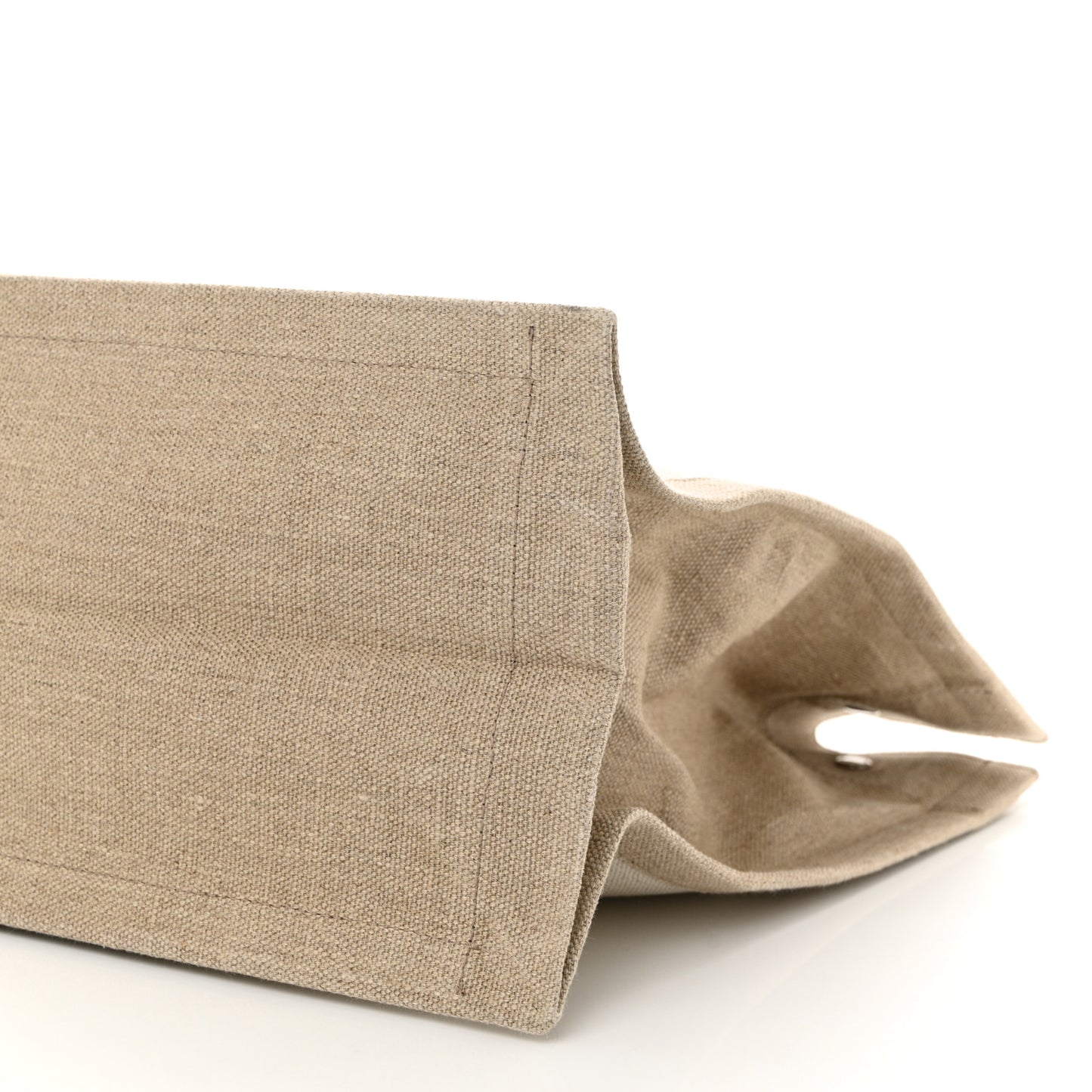 Linen Calfskin Rive Gauche Tote Optic White