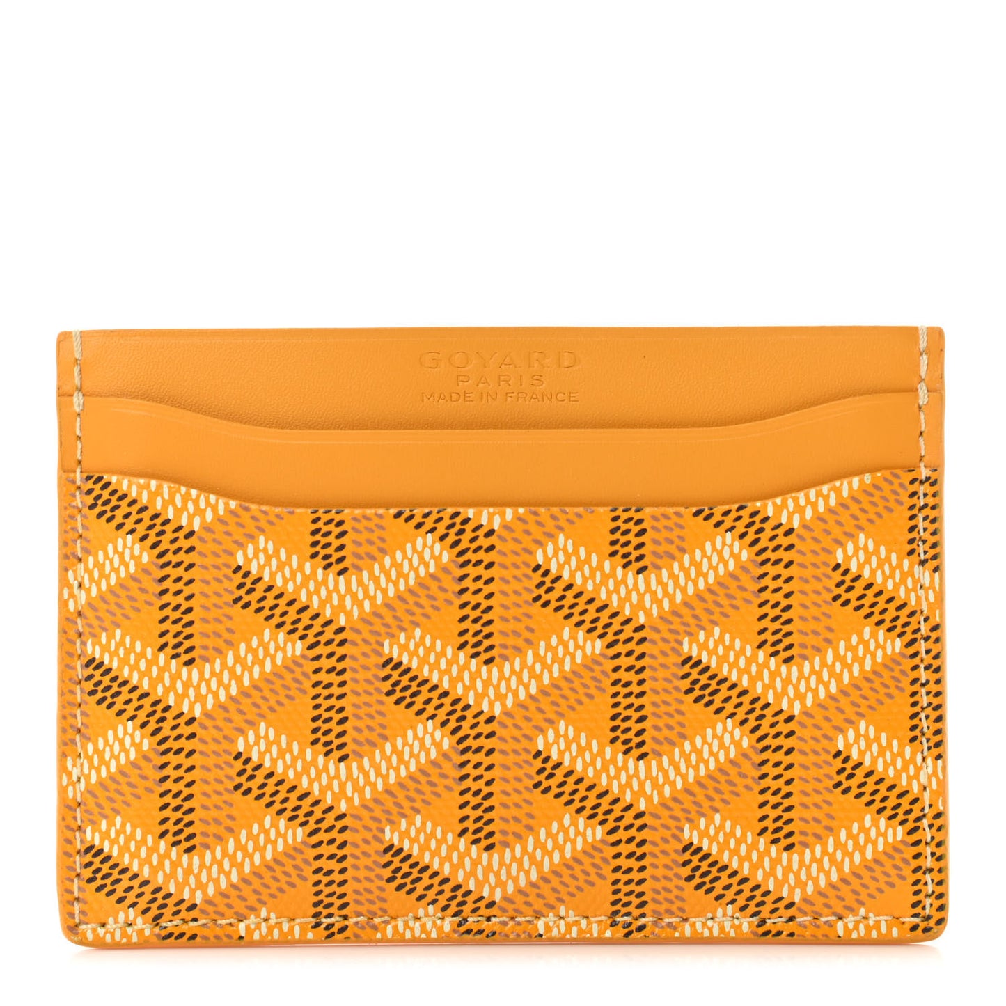 Goyardine Saint Sulpice Card Holder Yellow