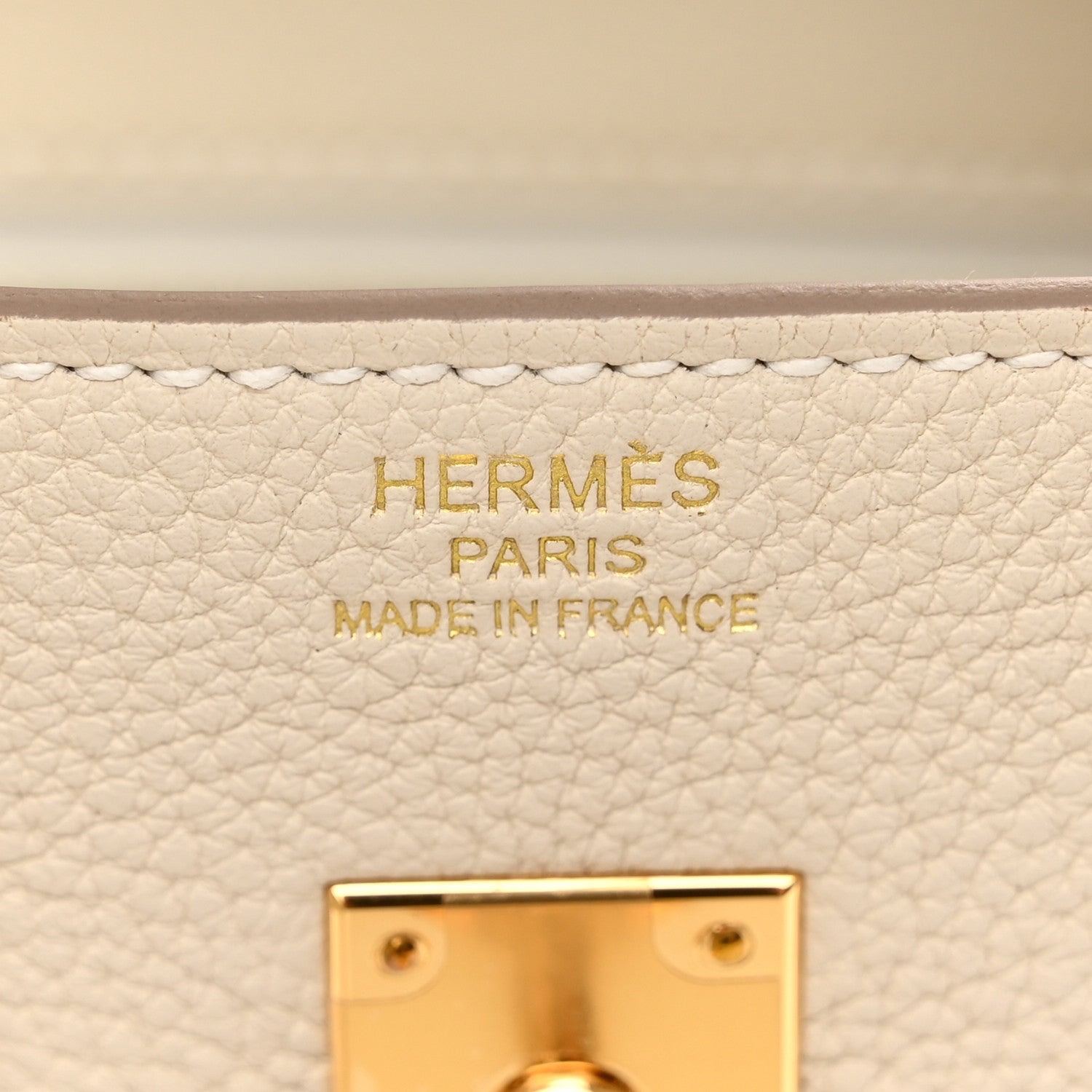 Hermes Togo Birkin 25 Craie 6 of 13