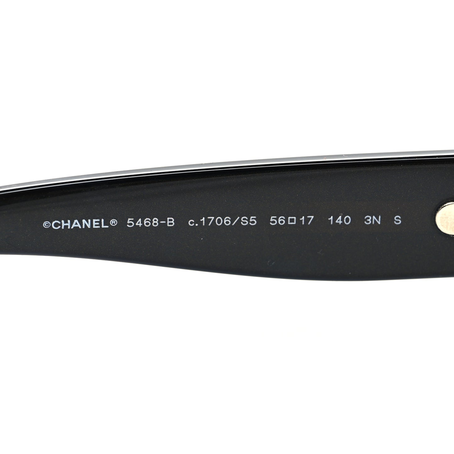 Acetate Crystal CC Rectangle Sunglasses 5468B Brown