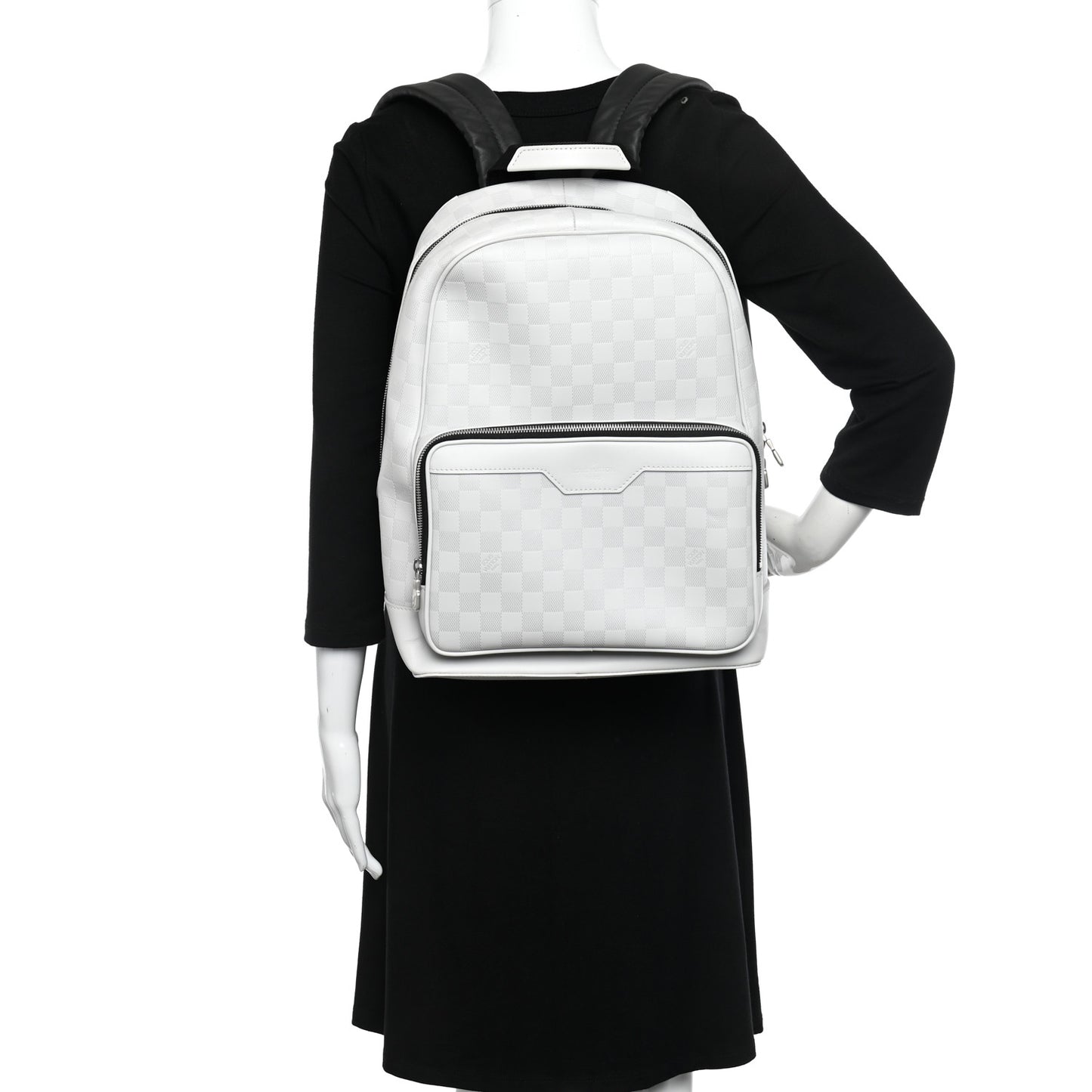 Damier Infini Campus Backpack White