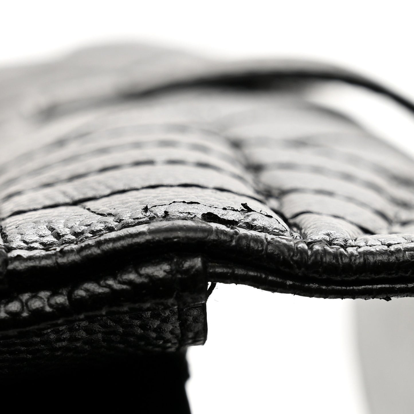 Grain De Poudre Mixed Matelasse Triquilt Large Monogram Wallet Black