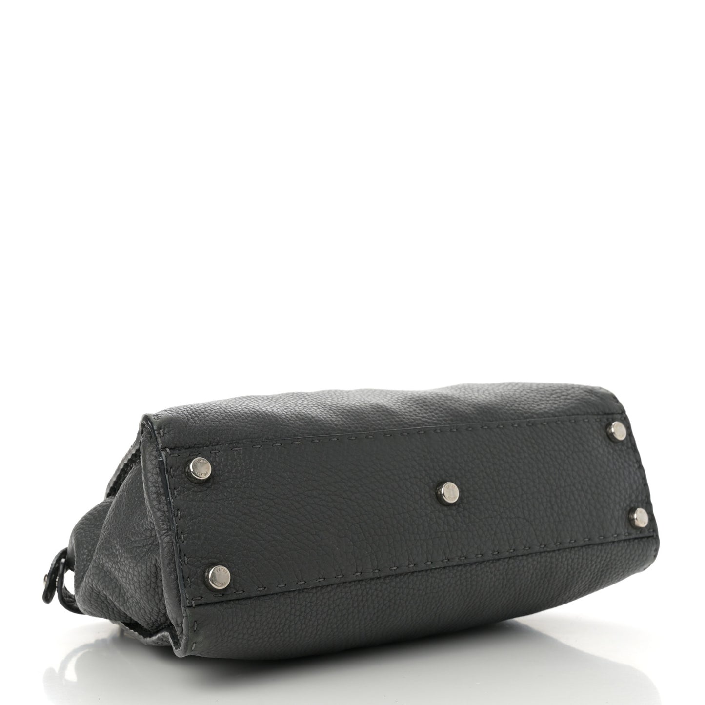Cuoio Romano Selleria Bi-Color Medium Peekaboo Iconic Satchel Asfalto Latte