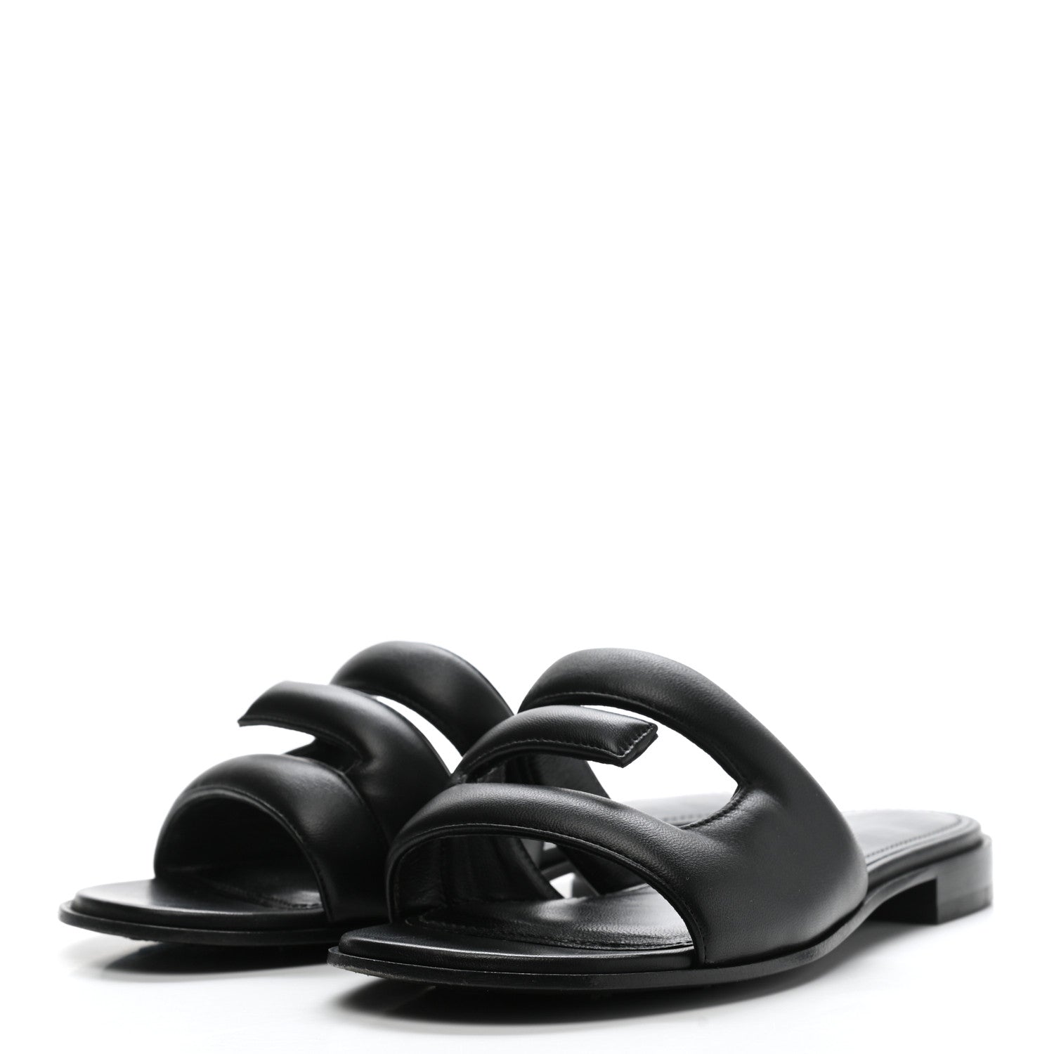 Givenchy Nappa G Flat Sandals 36 Black 3 of 10