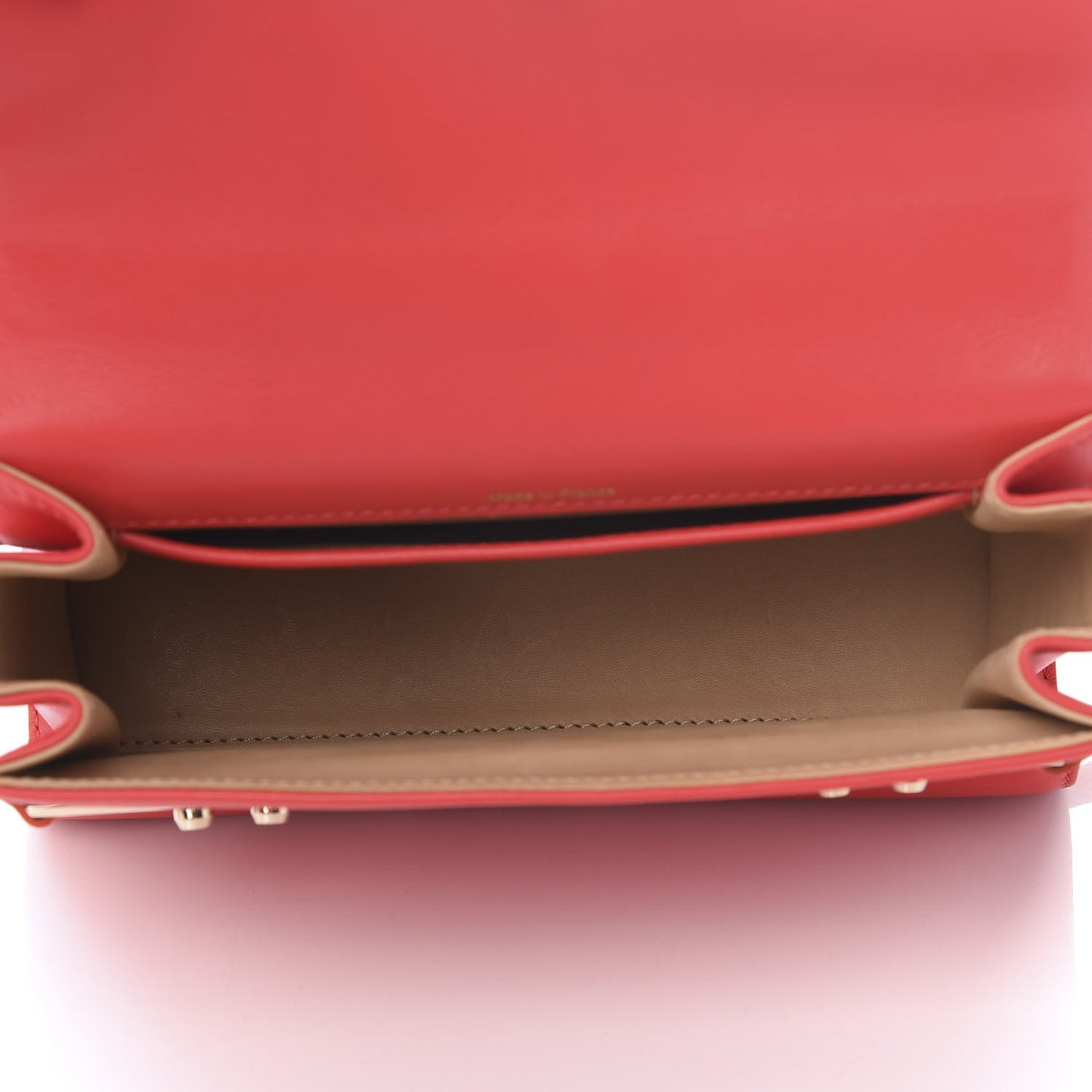 Smooth Calfskin Mini Tempete Satchel Red