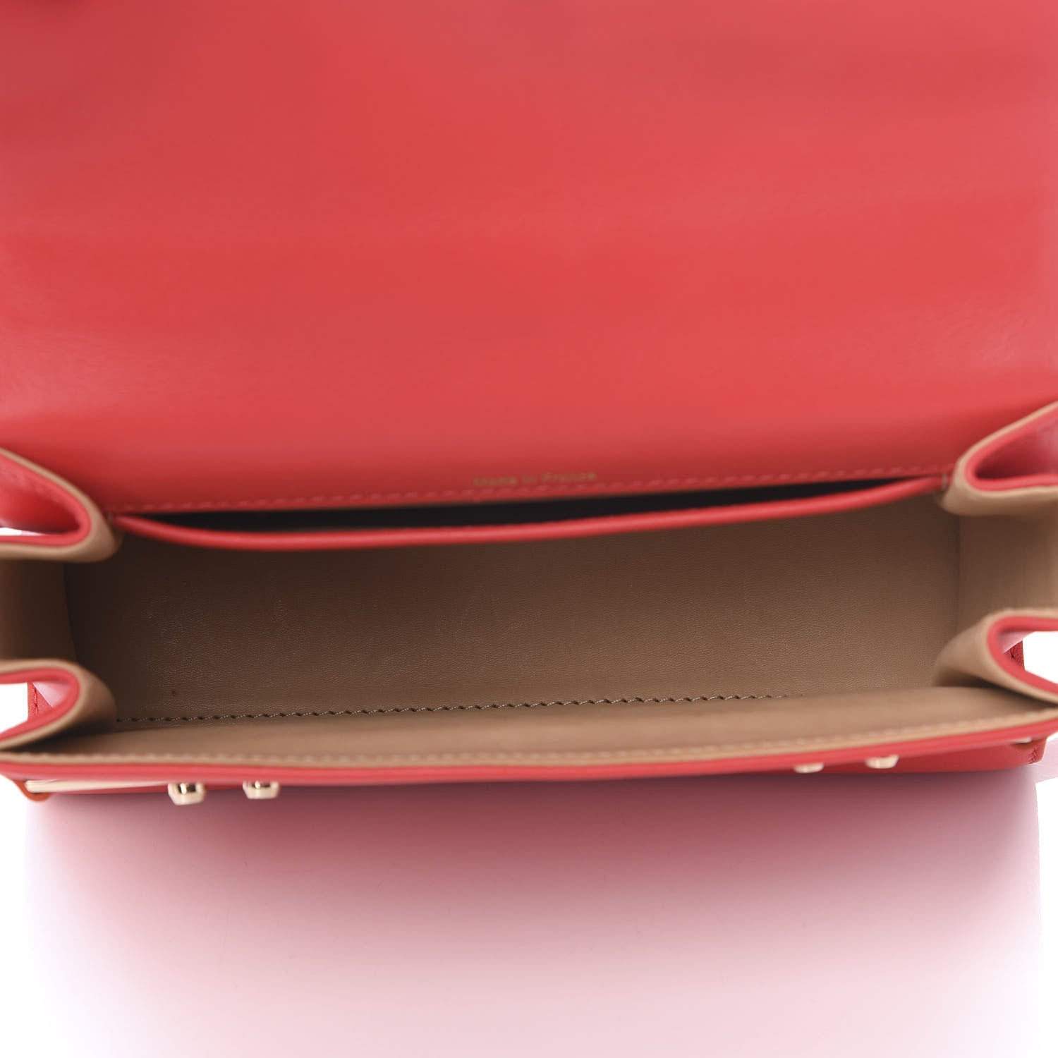 Delvaux Smooth Calfskin Mini Tempete Satchel Red 4 of 10