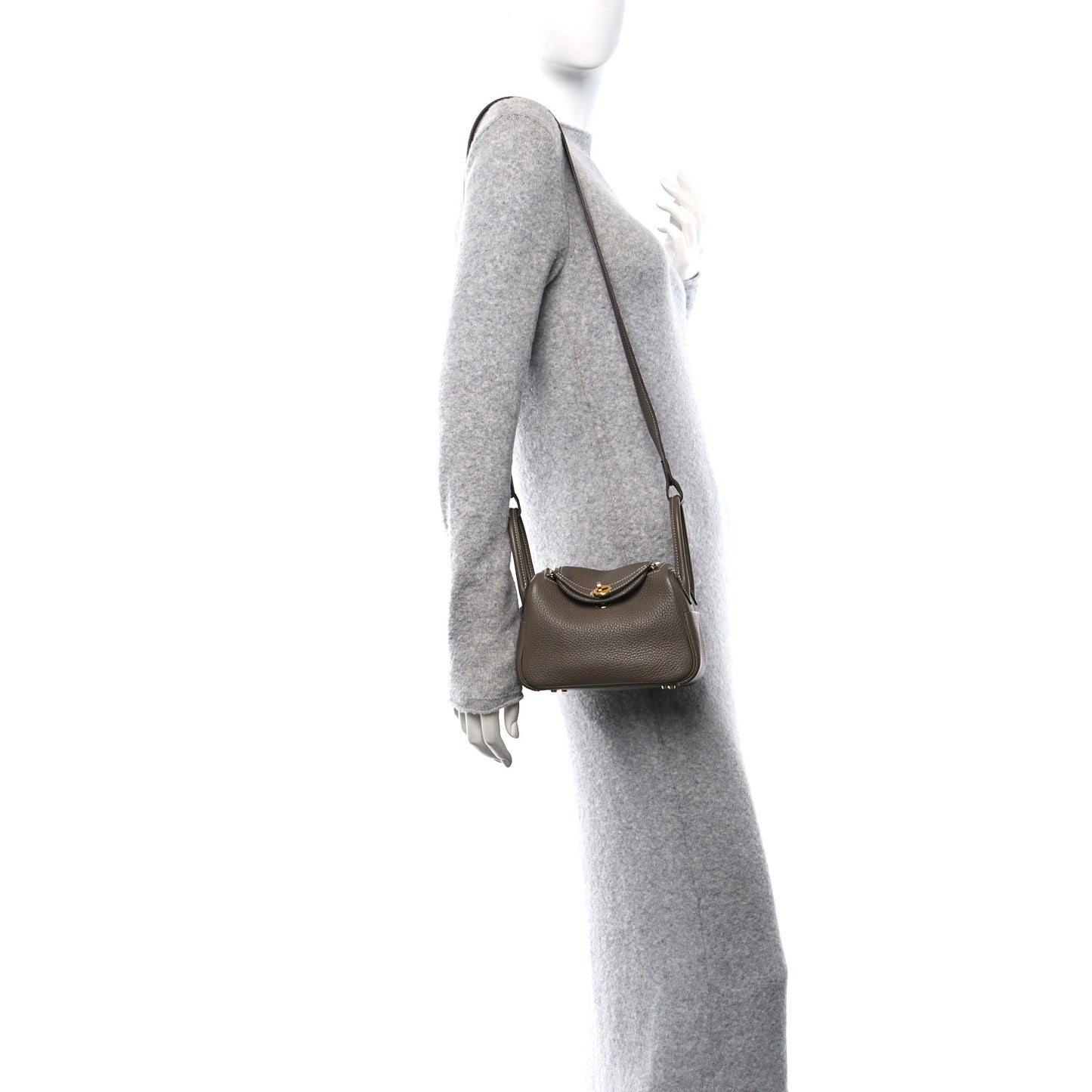 Taurillon Clemence Mini Lindy 20 Etoupe