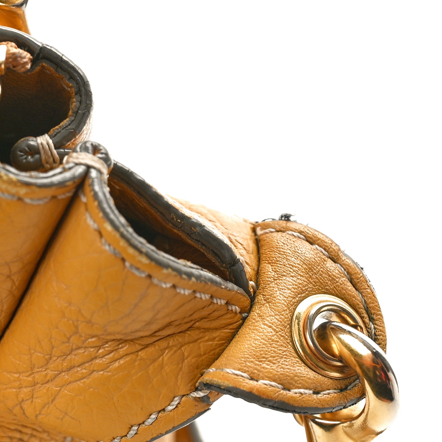 Calfskin Medium Marcie Satchel Sand Shell