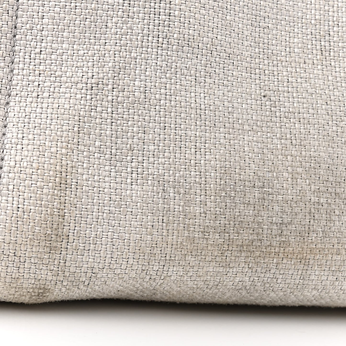 Woven Straw Raffia Small Deauville Tote Grey
