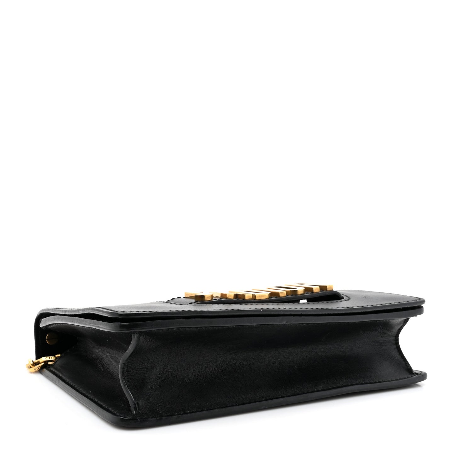 Calfskin J'Adior Chain Flap Bag Black