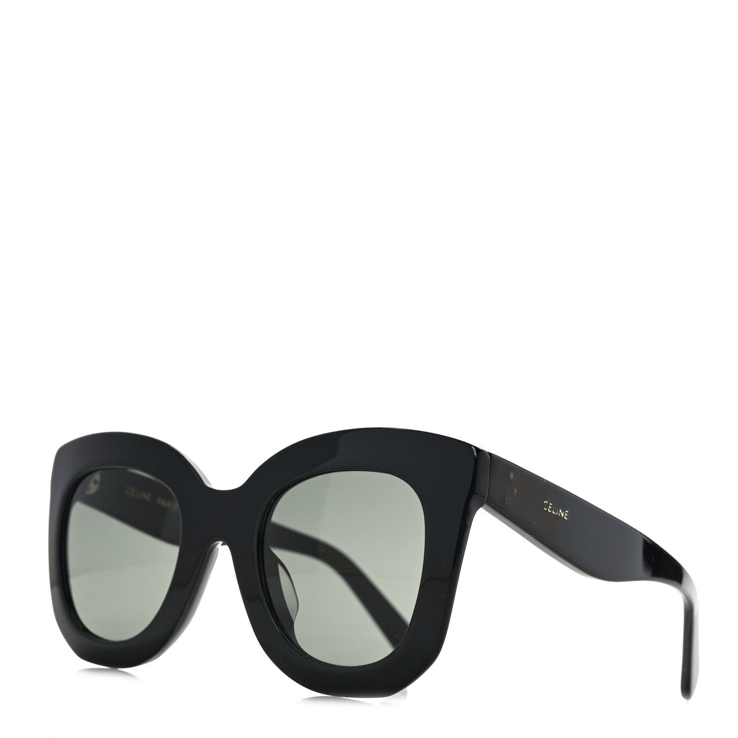 Oversized Round Sunglasses CL4005FN Black