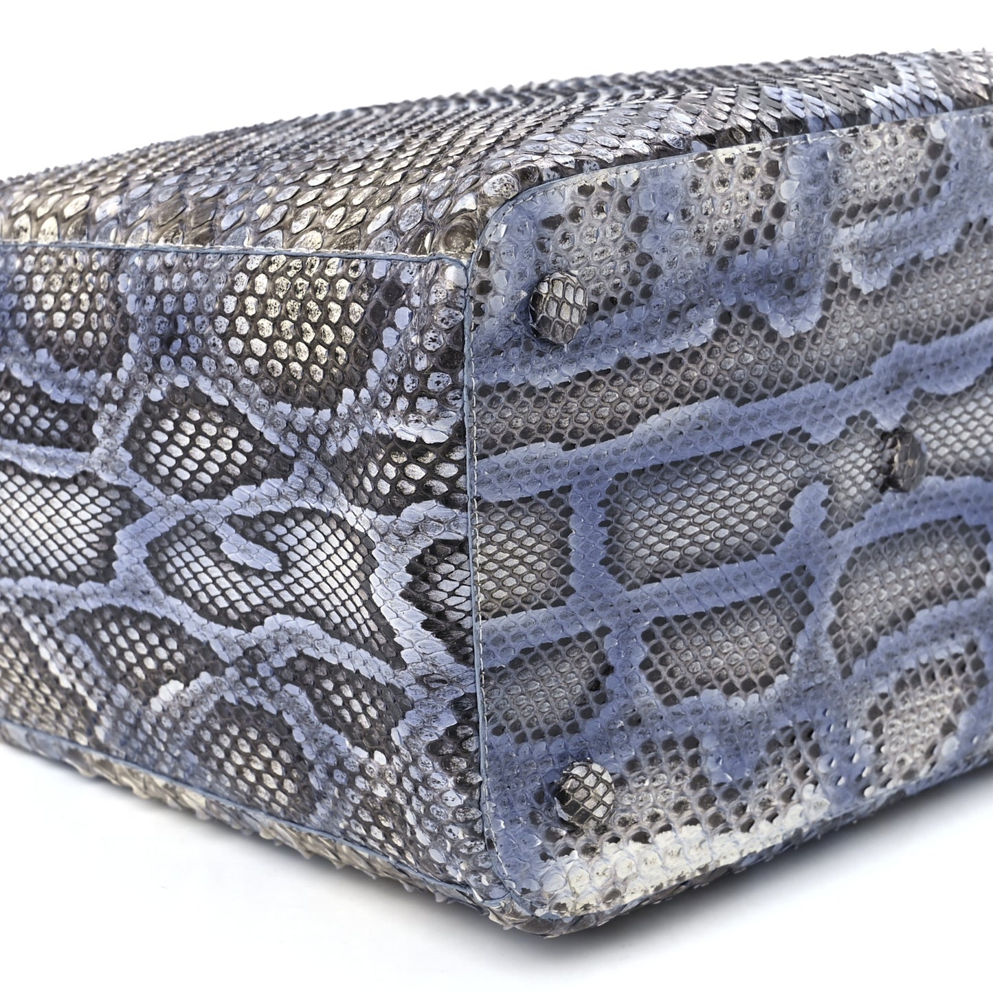 Snakeskin Bag Blue Multicolor