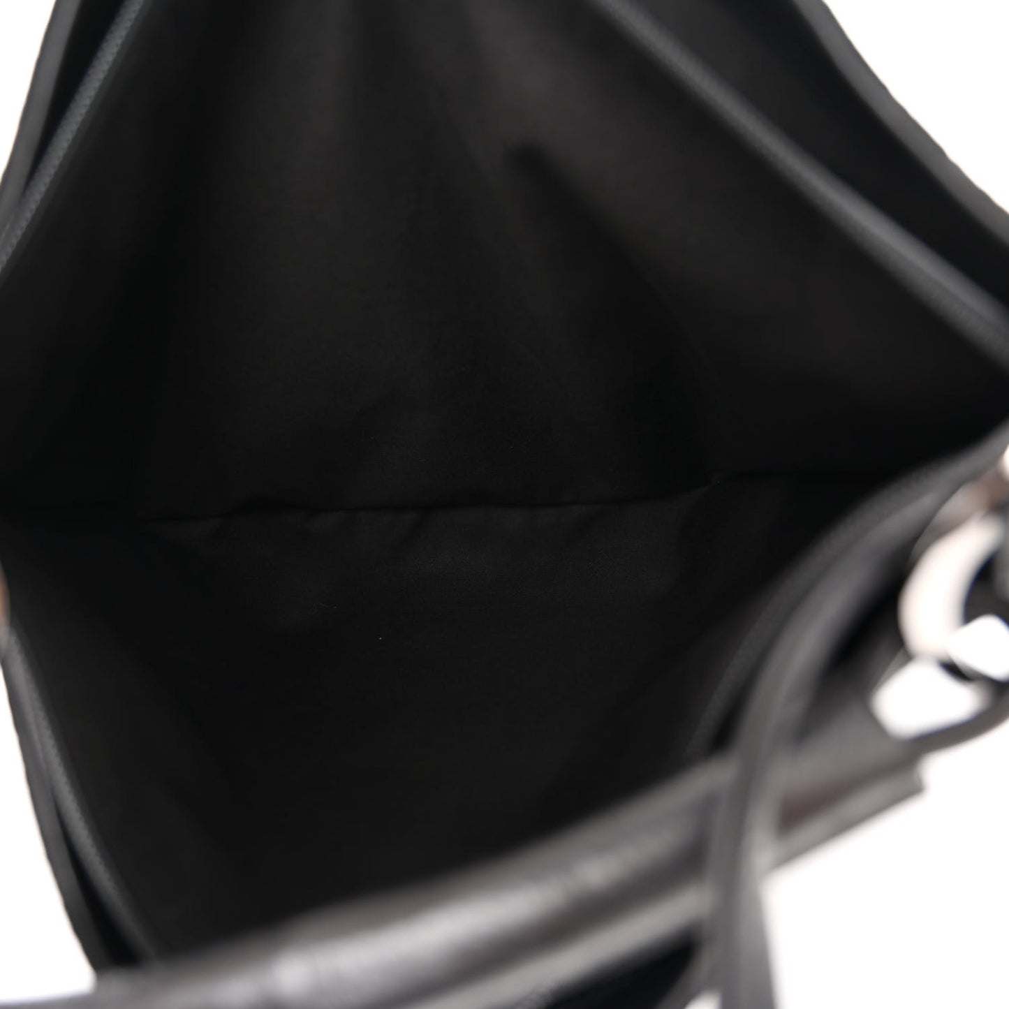 Canvas Horsebit Print Hobo Black
