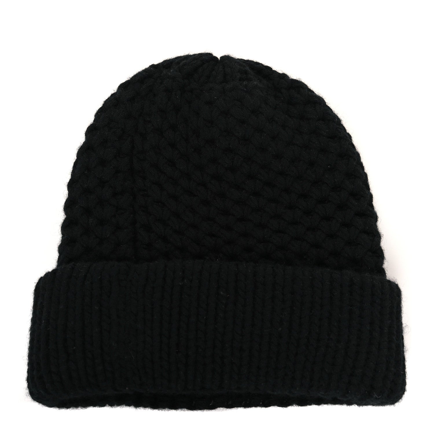 Chanel Cashmere CC Beanie Hat Black 2 of 3
