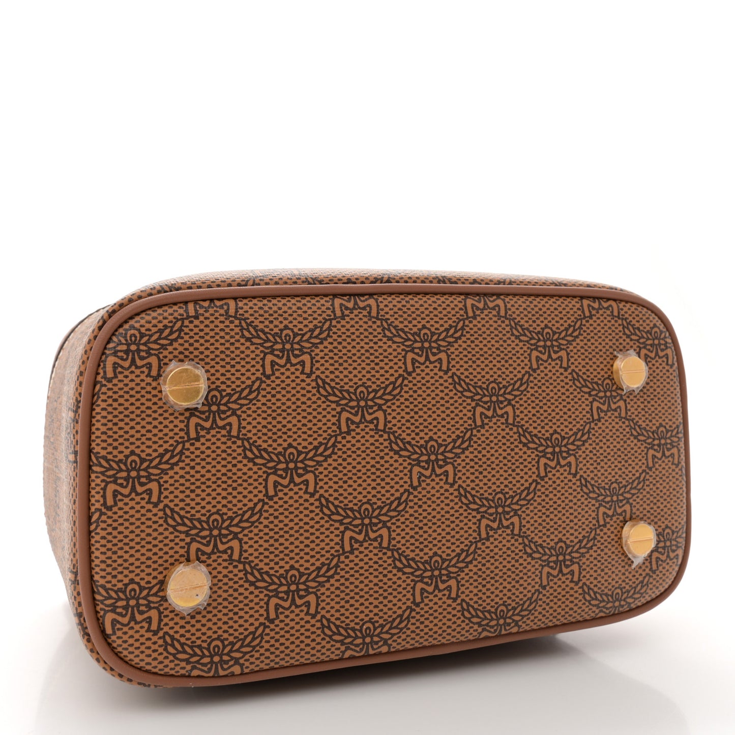 Lauretos Nappa Monogram Small Himmel Vanity Case Cognac