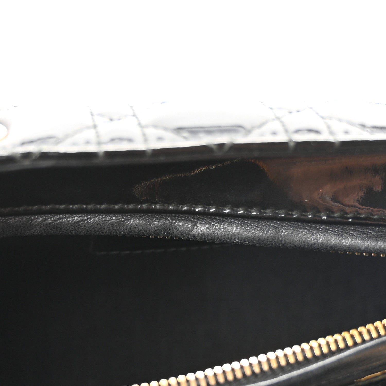 Christian Dior Patent Cannage Medium Lady Dior Black 5 of 10