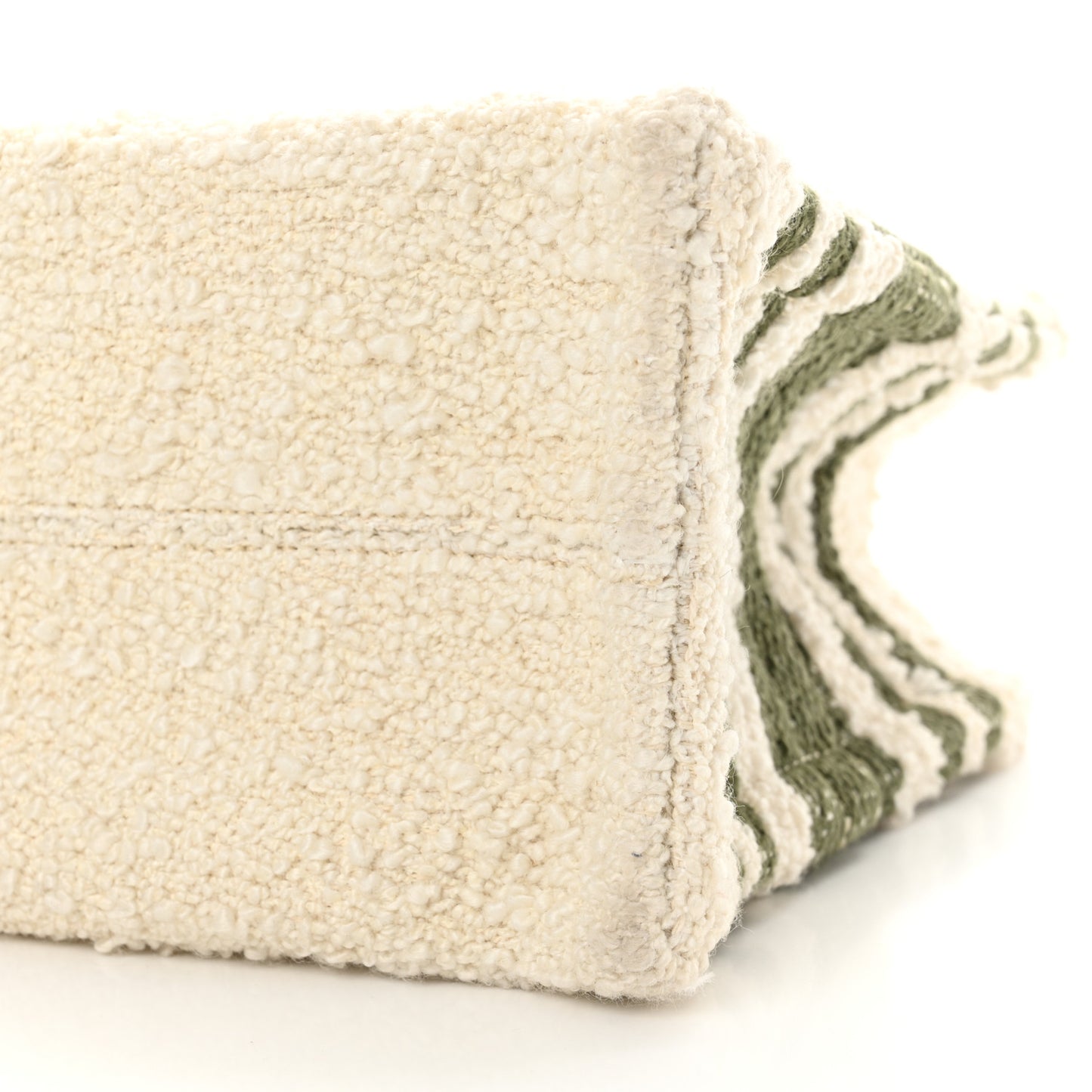 Stripe Triomphe Small Cabas Thais Khaki Tan