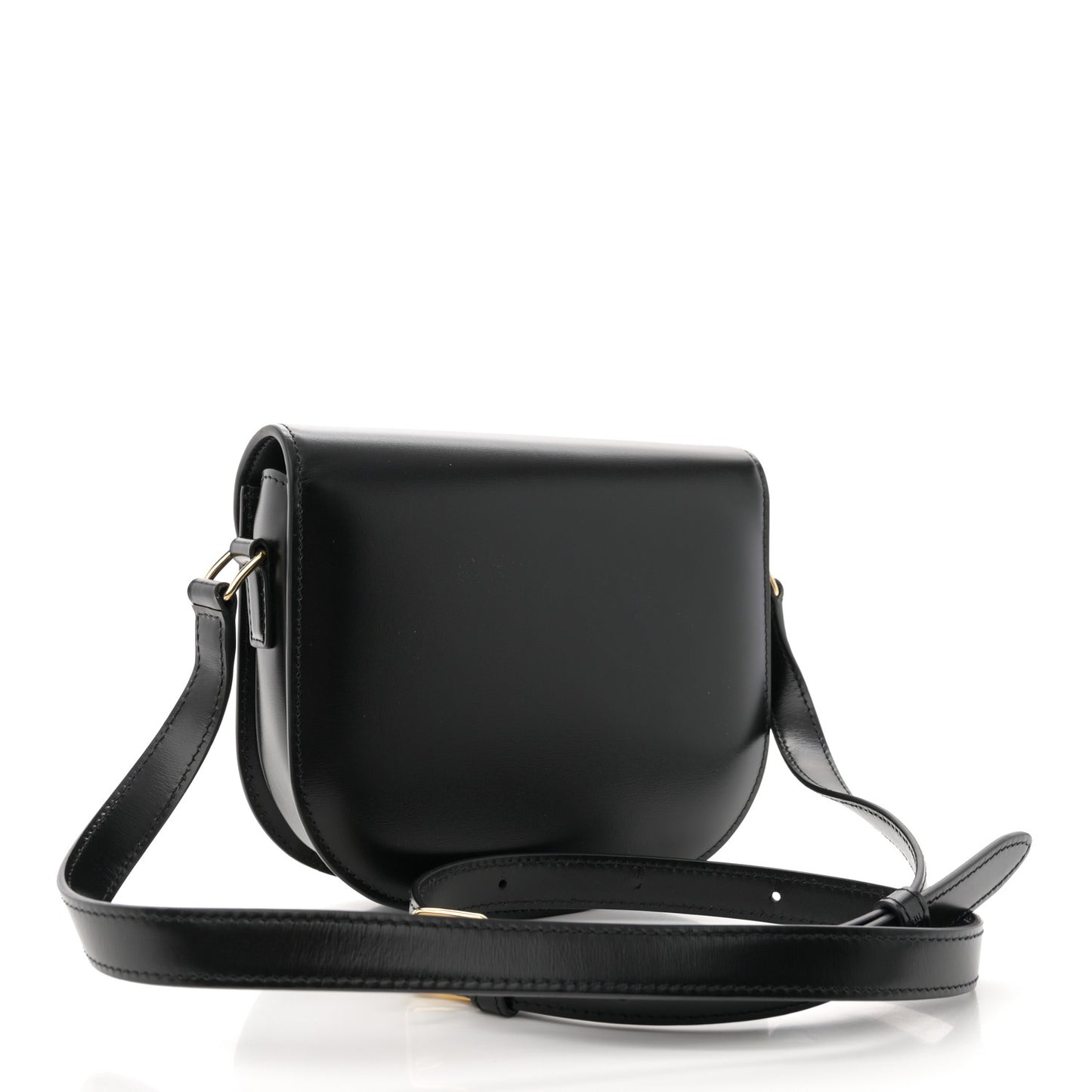 Shiny Calfskin Teen Besace Black